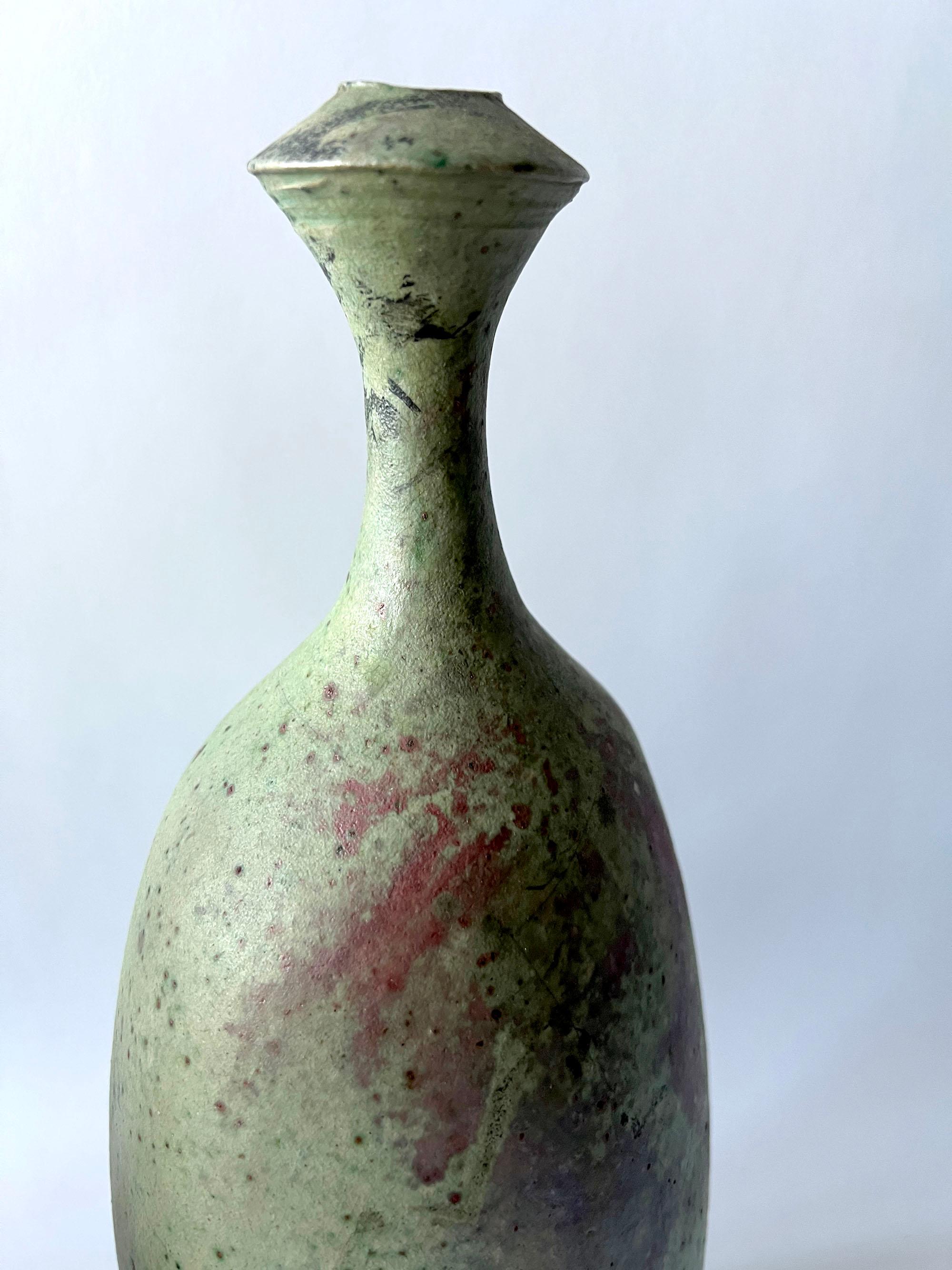 Mid-Century Modern Tom Tomas Collins California Studio Stoneware Pottery Bottle Vase Collection