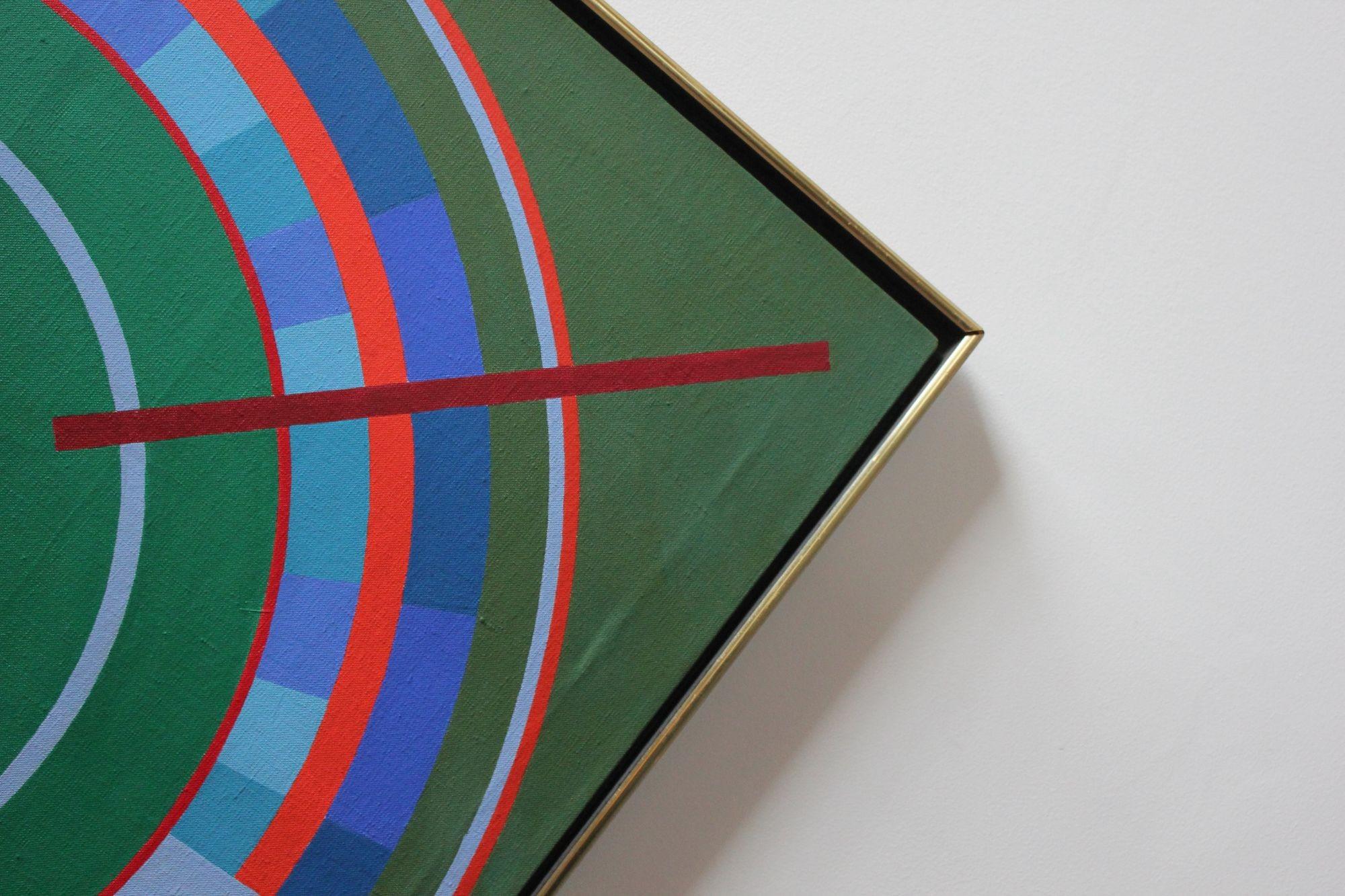 Tom V. Schmitt Geometric Acrylic on Canvas Color Field Study For Sale 2