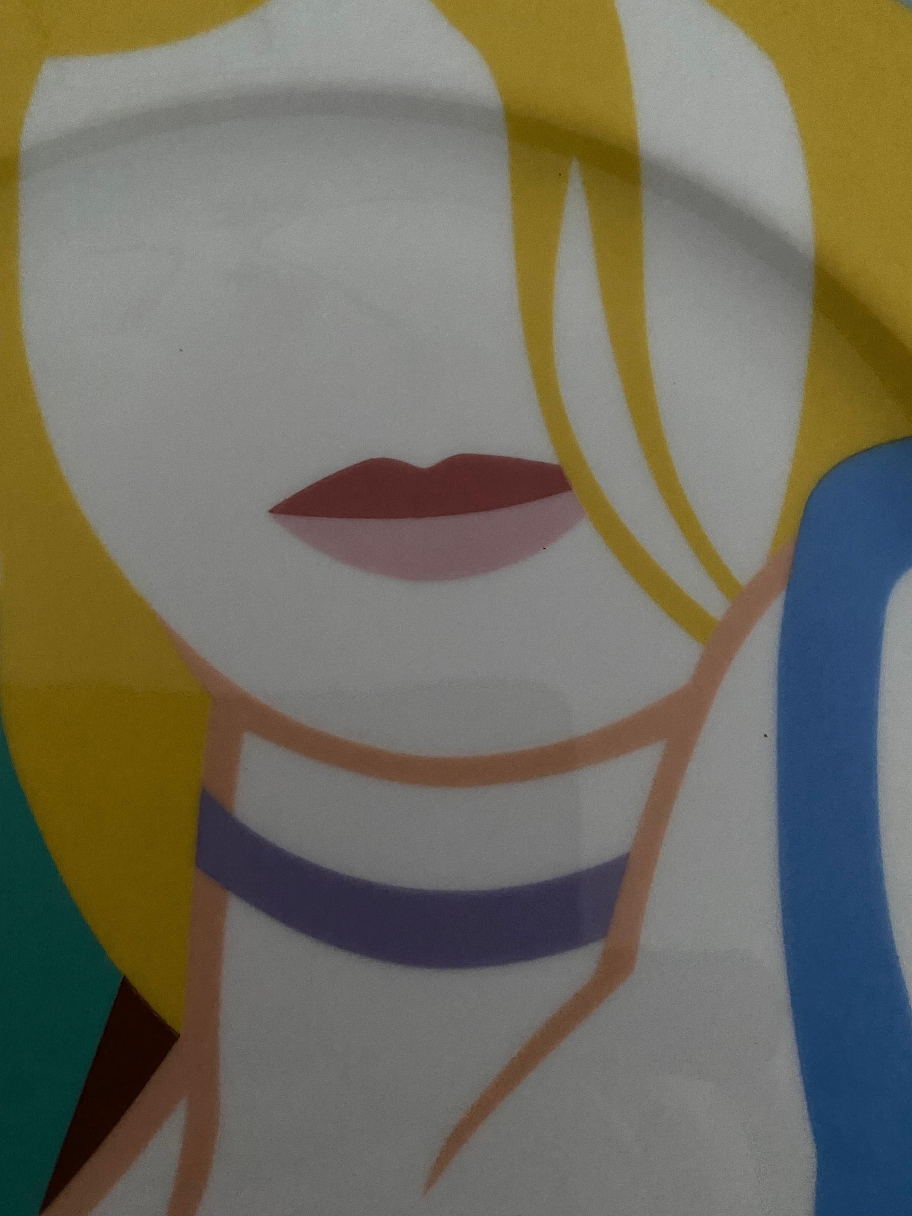 German Tom Wesselmann ‘Blonde Vivienne’ Decorative Plate For Sale