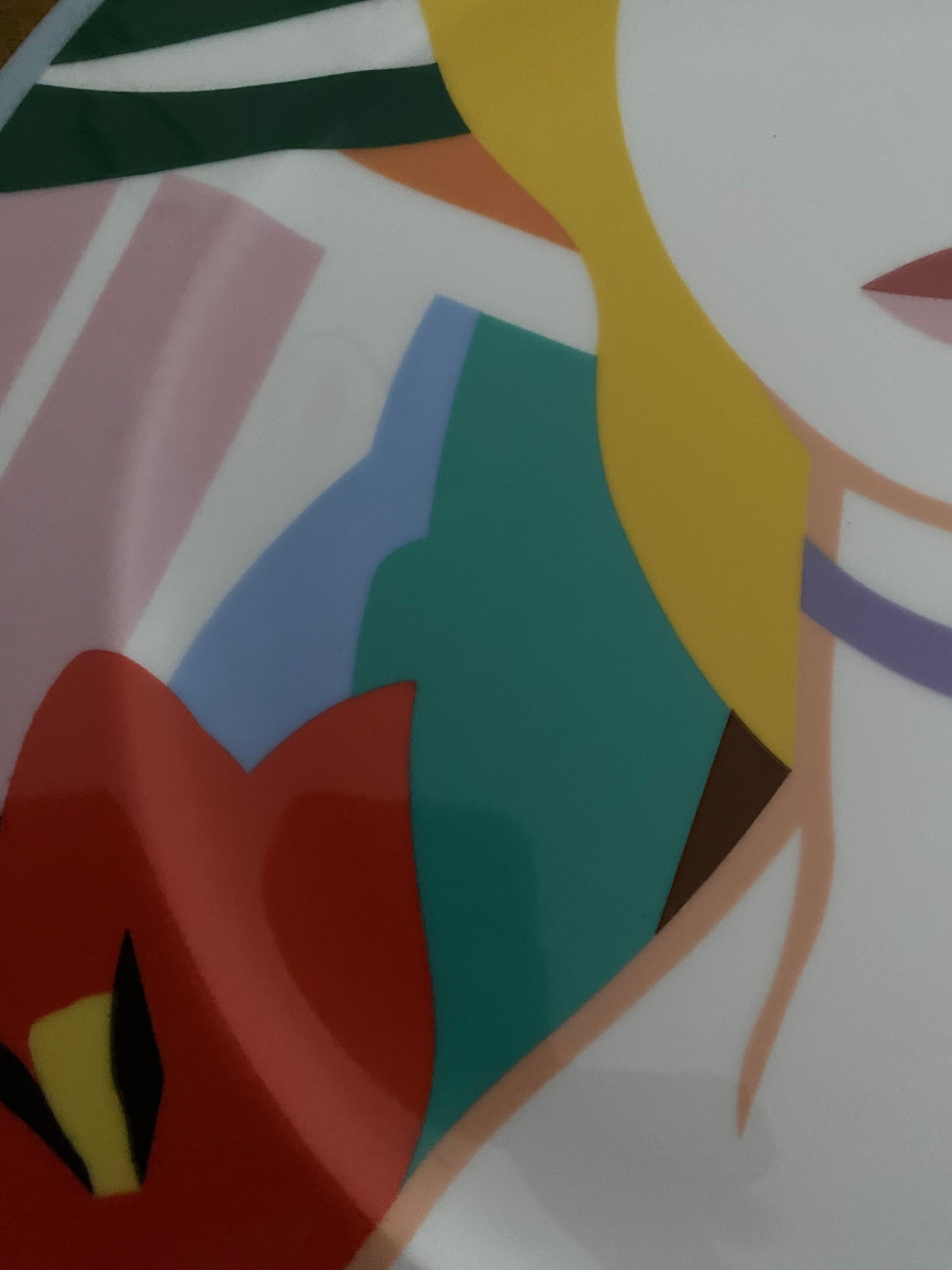 Painted Tom Wesselmann ‘Blonde Vivienne’ Decorative Plate For Sale