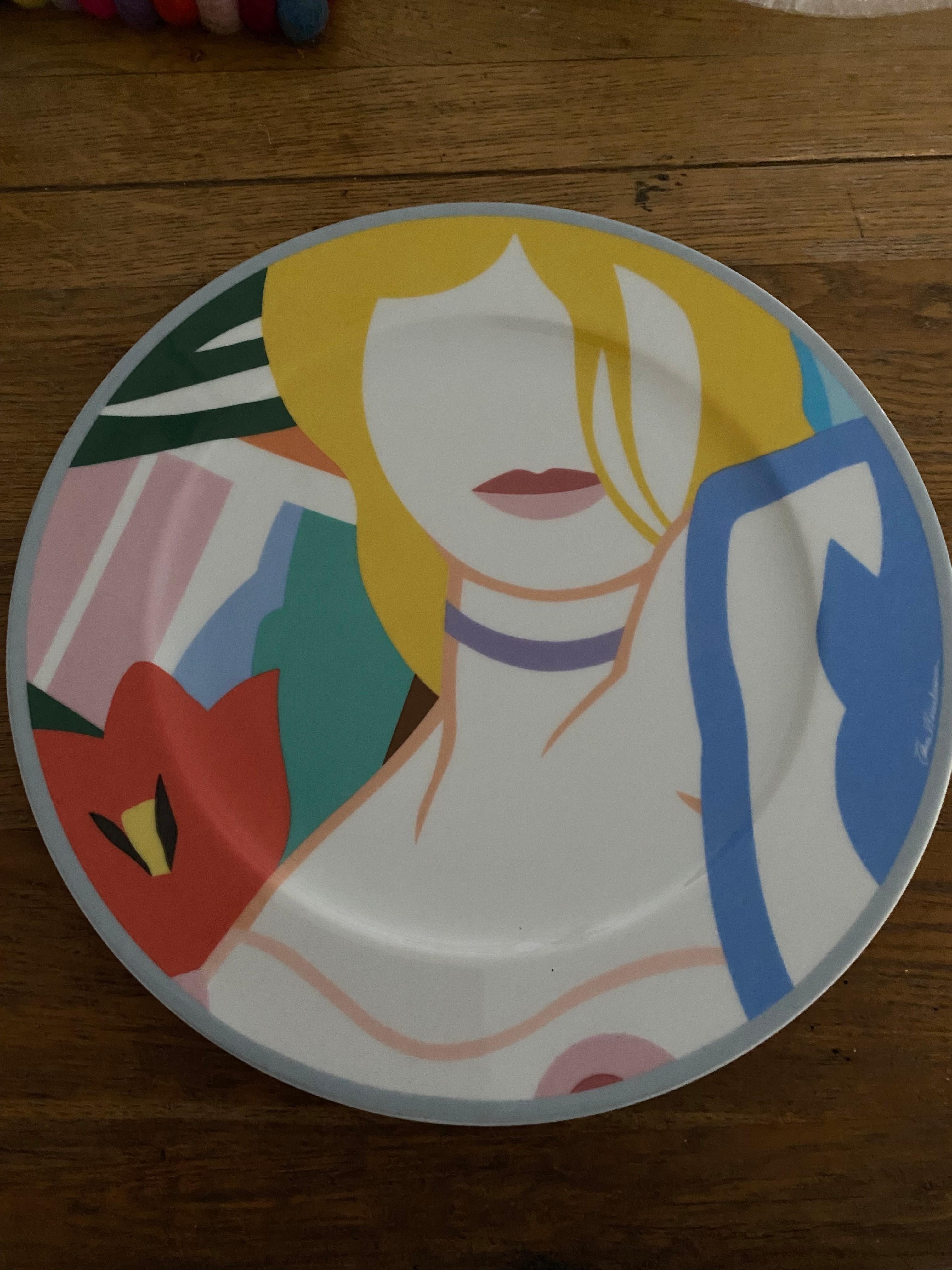 Tom Wesselmann ‘Blonde Vivienne’ Decorative Plate For Sale 1