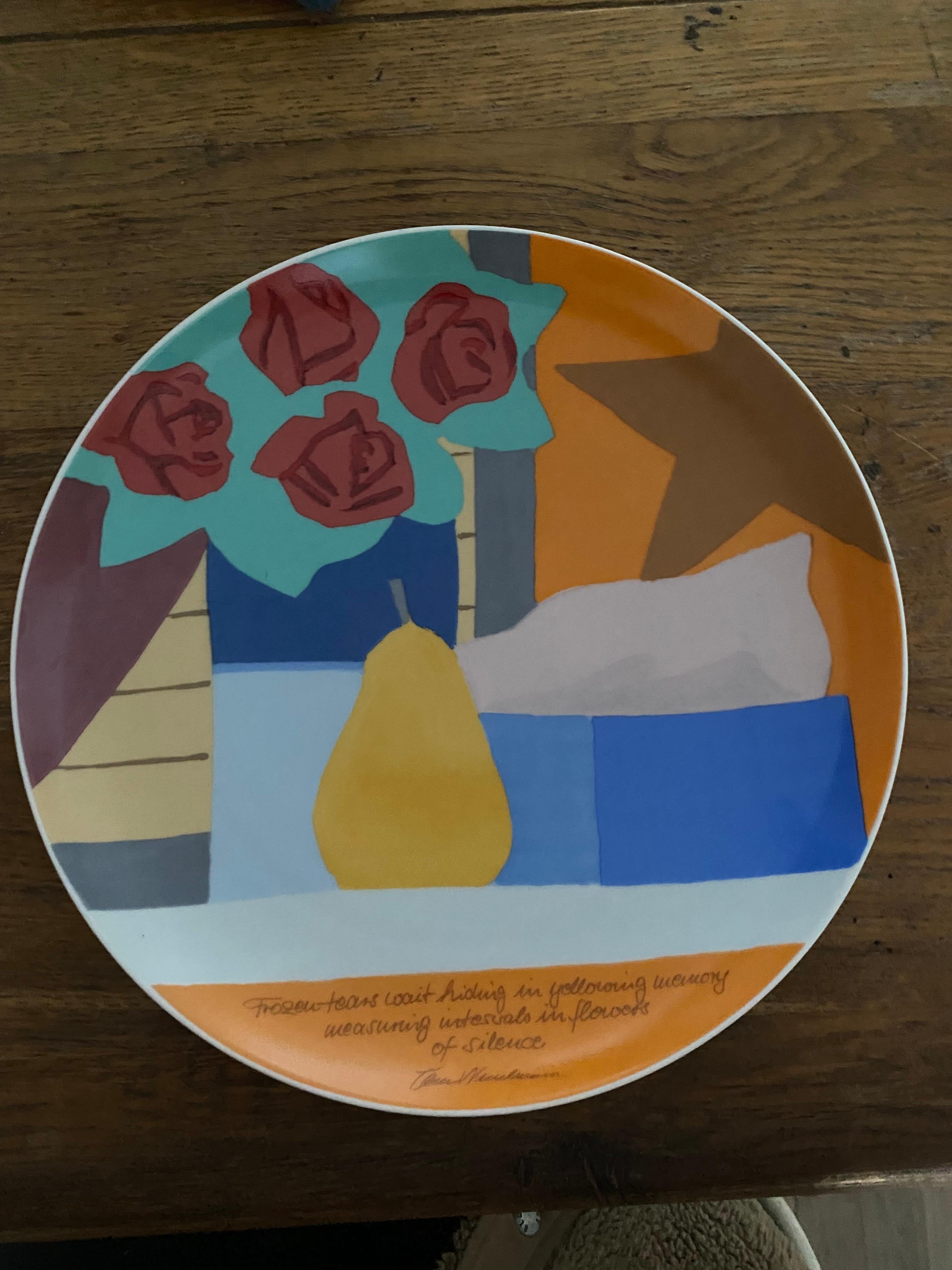 Mid-Century Modern Assiette décorative Tom Wesselmann 