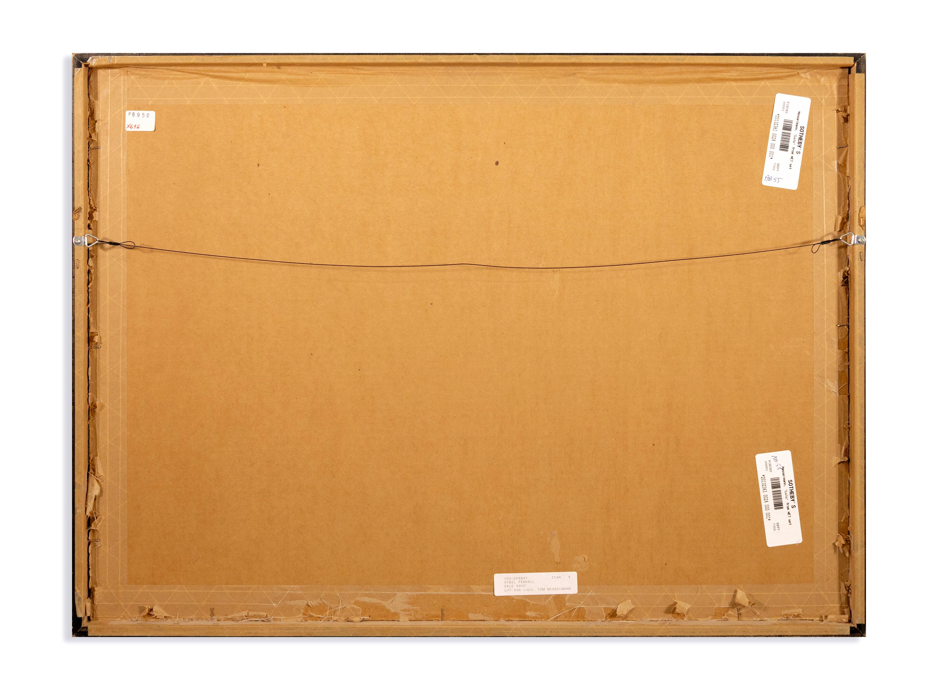 Papier Tom Wesselmann Lulu Signé 1982 Sérigraphie couleur contemporaine sur papier 206/250 en vente