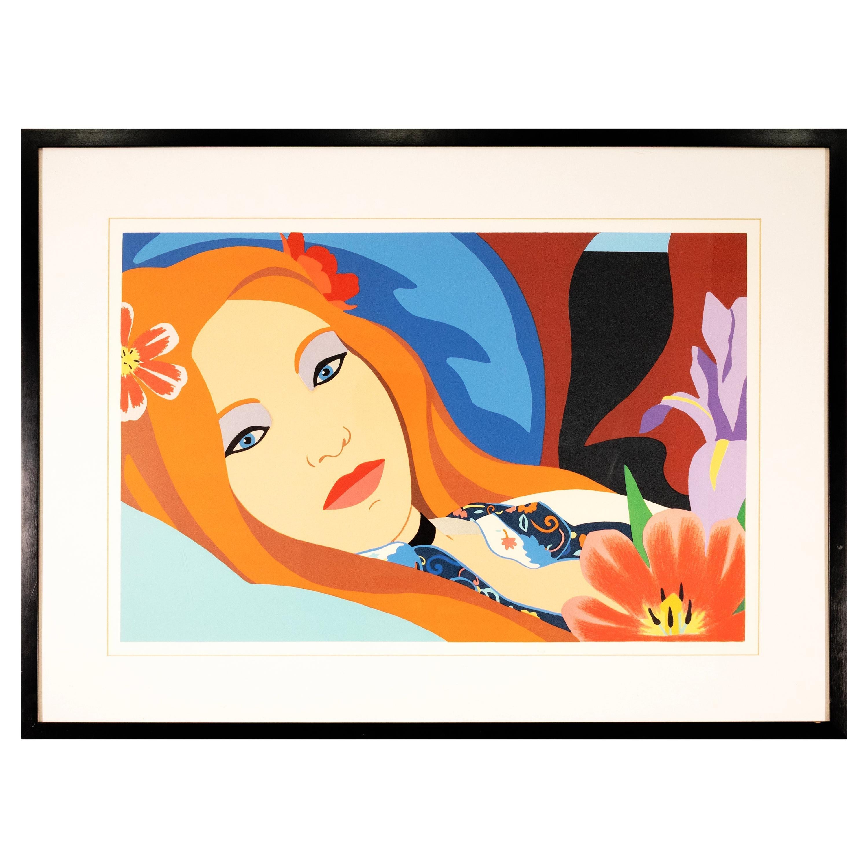 Tom Wesselmann Lulu Signé 1982 Sérigraphie couleur contemporaine sur papier 206/250 en vente