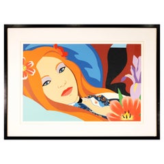 Tom Wesselmann Lulu Signé 1982 Sérigraphie couleur contemporaine sur papier 206/250