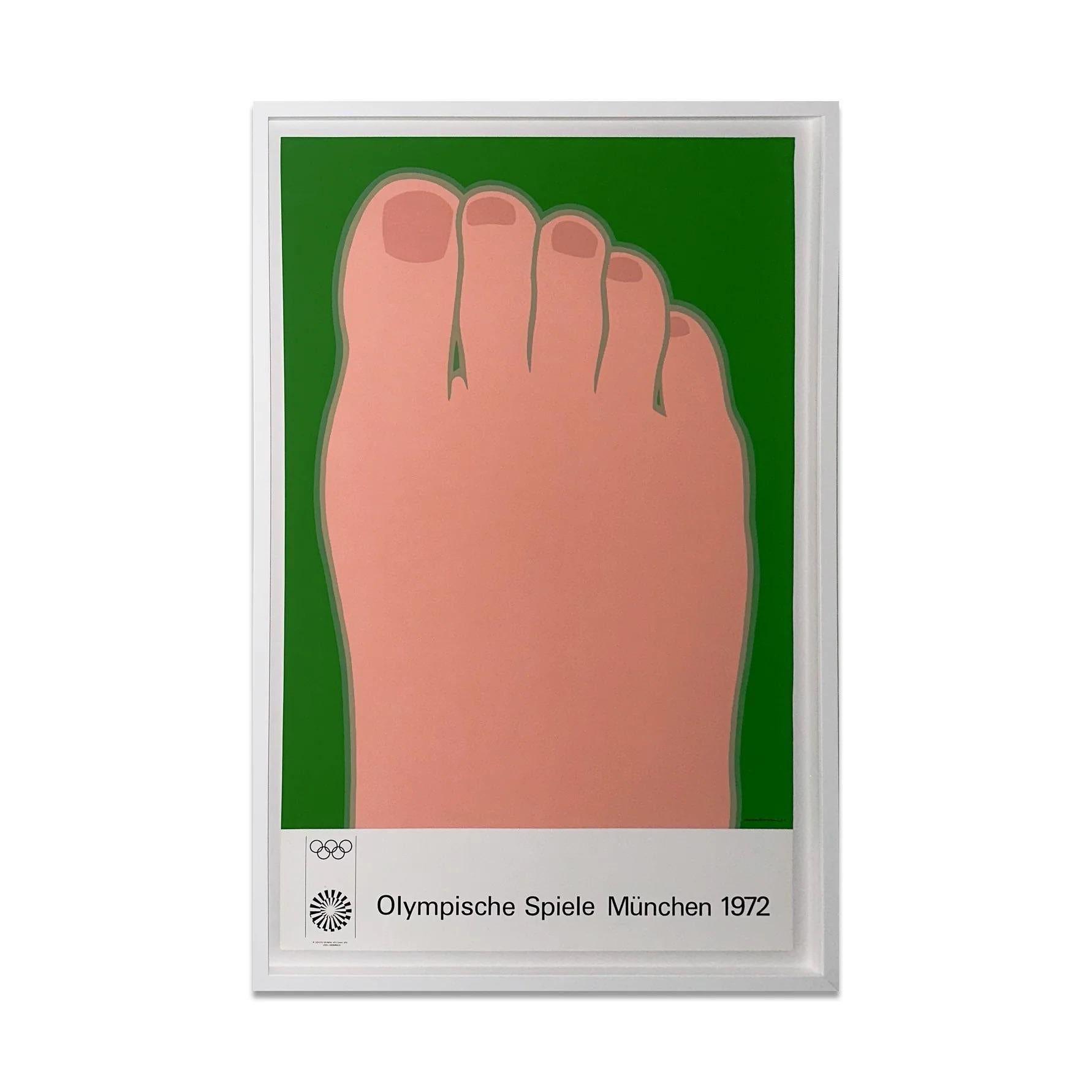 Poster originale in litografia dell'artista americano Tom Wesselmann. Stampato in occasione dei giochi del 1972 con il copyright 