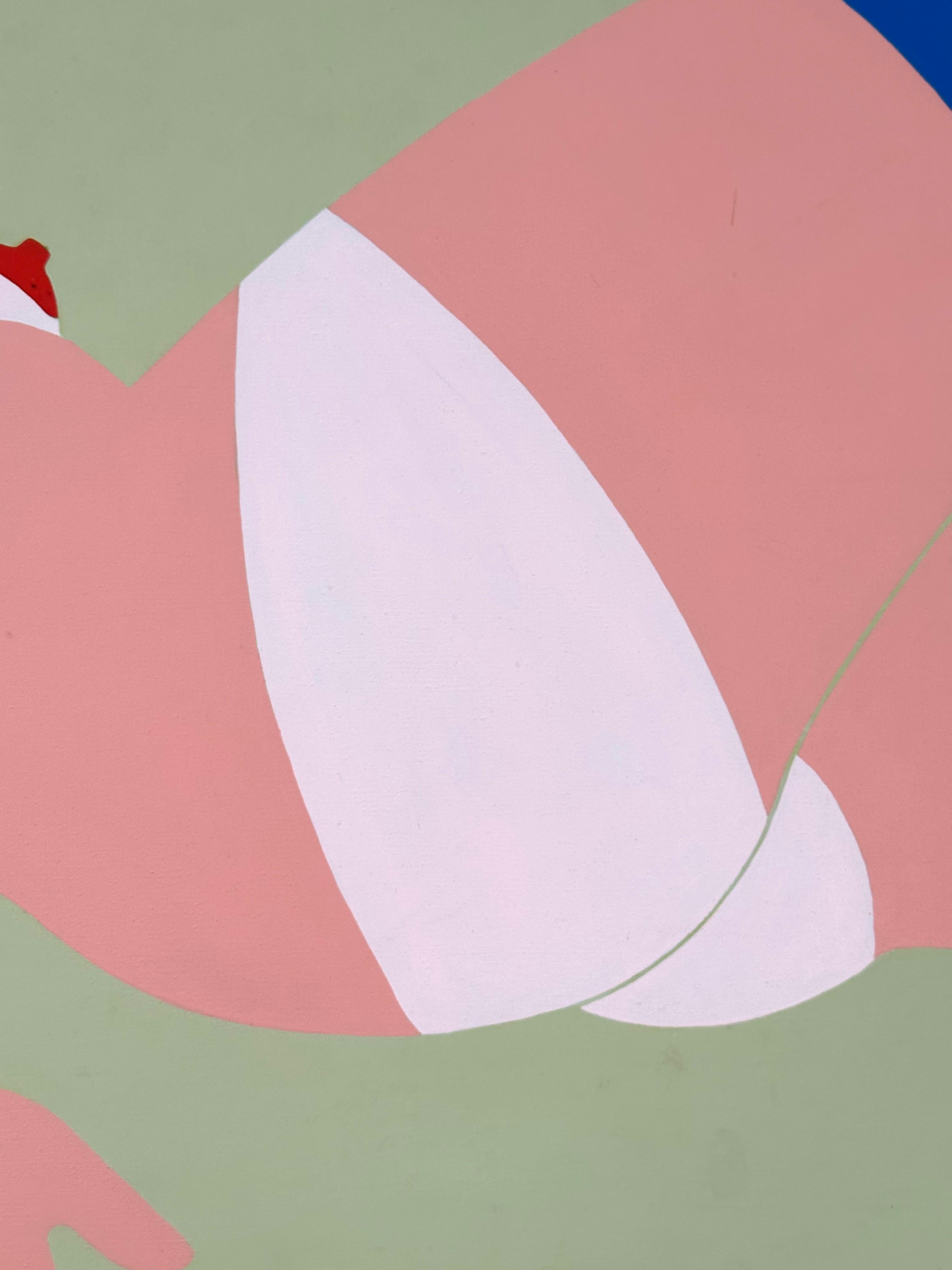 Femme nue (peinture Pop Art) - Marron Figurative Painting par Tom Wesselmann