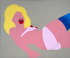 Femme nue (peinture Pop Art)