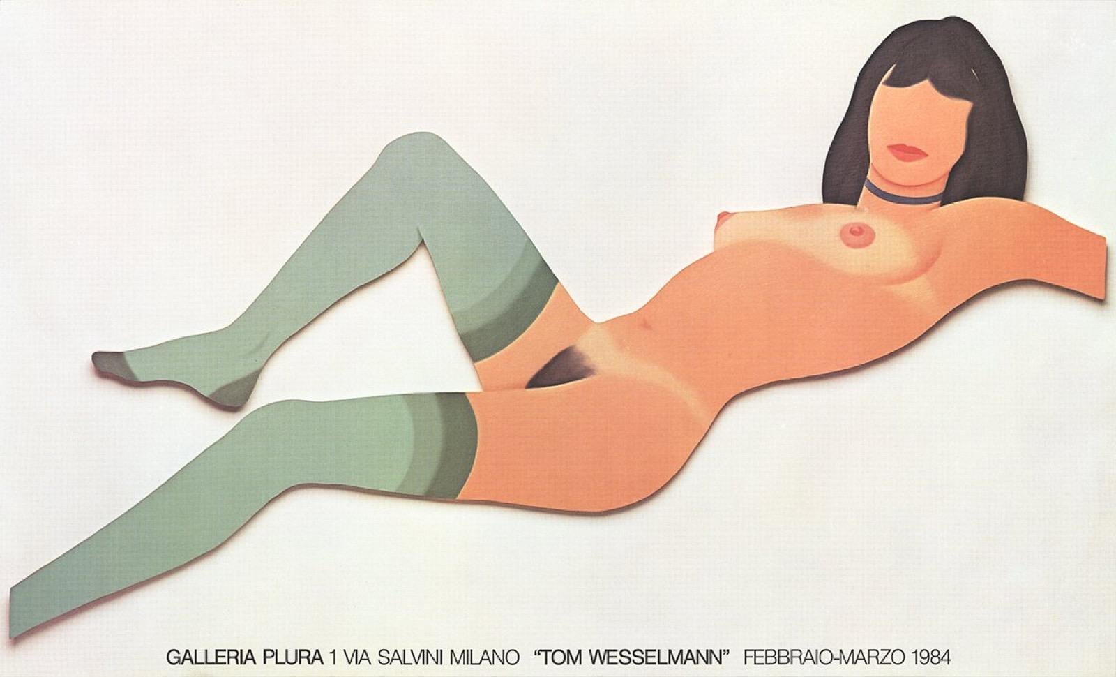 1984 d'après Tom Wesselmann « Galleria Plura »  Lithographie