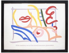 1986 Tom Wesselmann 'Bedroom Blonde with Green Drape' Pop Art Multicolor Israel