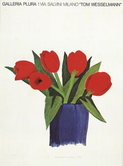 After Tom Wesselmann-Tulips in a Vase-27" x 20"-Poster-1985-Pop Art