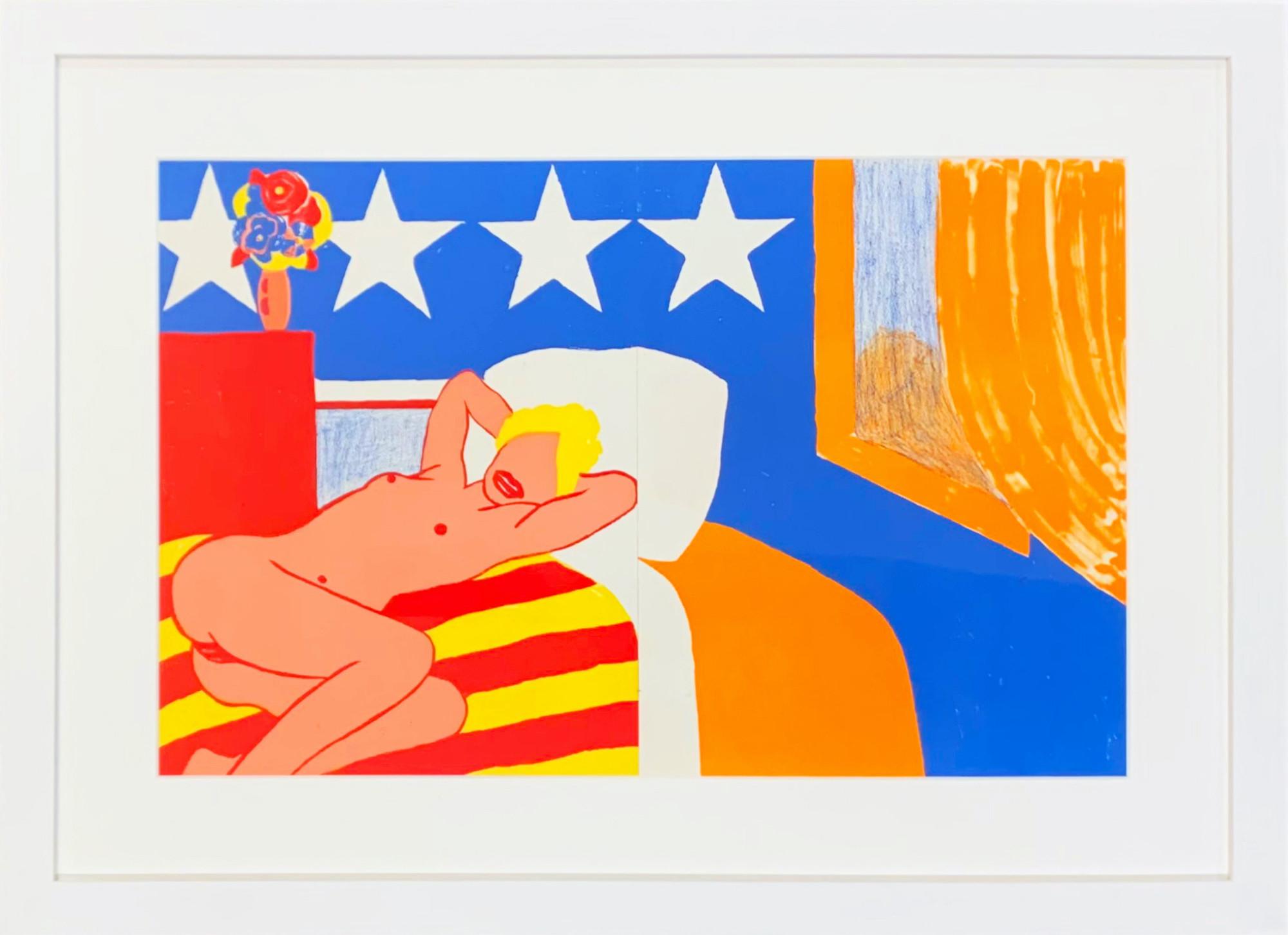 Artista: Tom Wesselmann
Título: Desnudo americano
Cartera: 1¢ Vida
Medio: Litografía en colores
Fecha: 1964
Edición: 2000
Tamaño del marco: 20 3/4