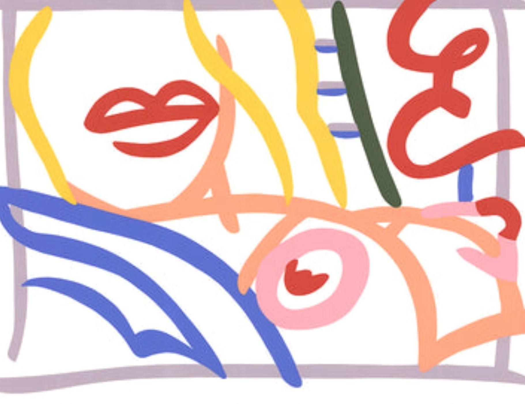 Bedroom Blonde With Green Drape By Tom Wesselmann en vente 3