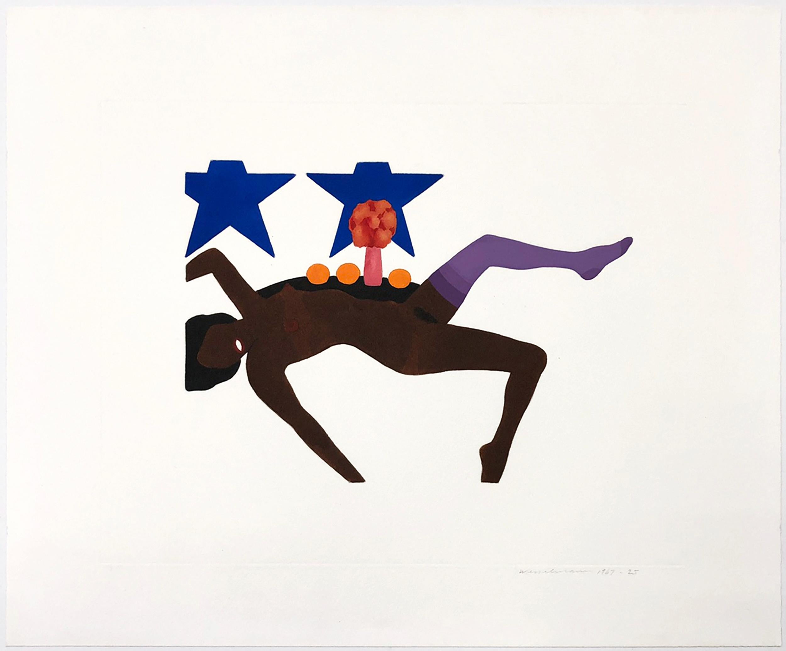 Nudo in rilievo (unico dipinto a mano su carta) - Print di Tom Wesselmann