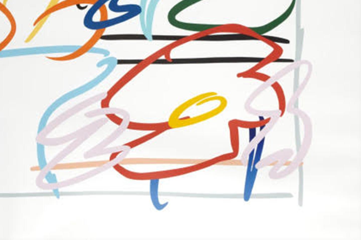 Esquisse rapide d'une nature morte avec peinture abstraite - Expressionnisme abstrait Print par Tom Wesselmann