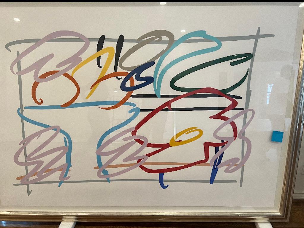 Abstract Print de Tom Wesselmann - Boceto rápido Naturaleza muerta con pintura abstracta