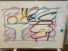 Fast Sketch Still Life with Abstract Painting