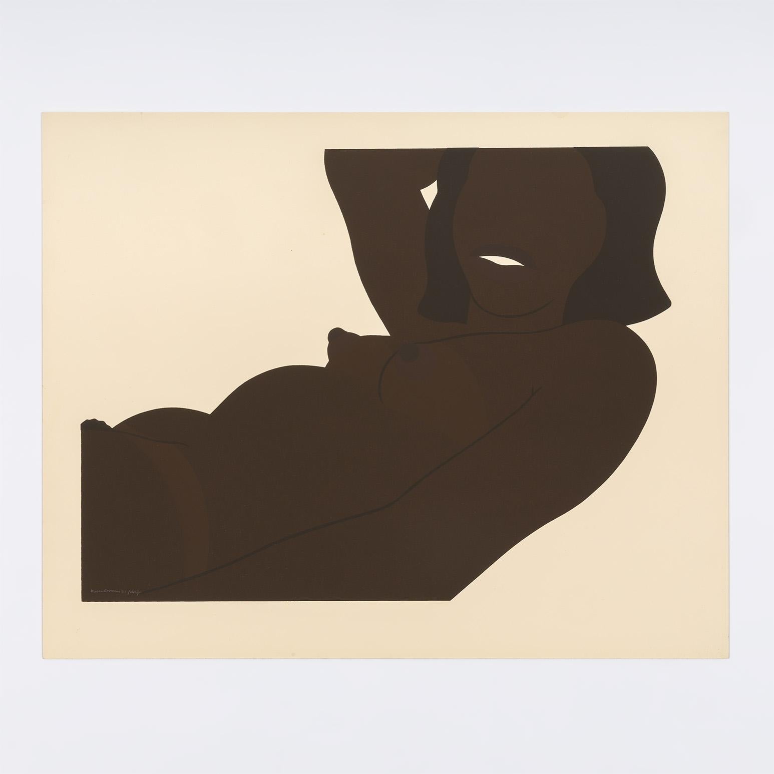 Great American Brown Nude: Cut-Out - Print by Tom Wesselmann
