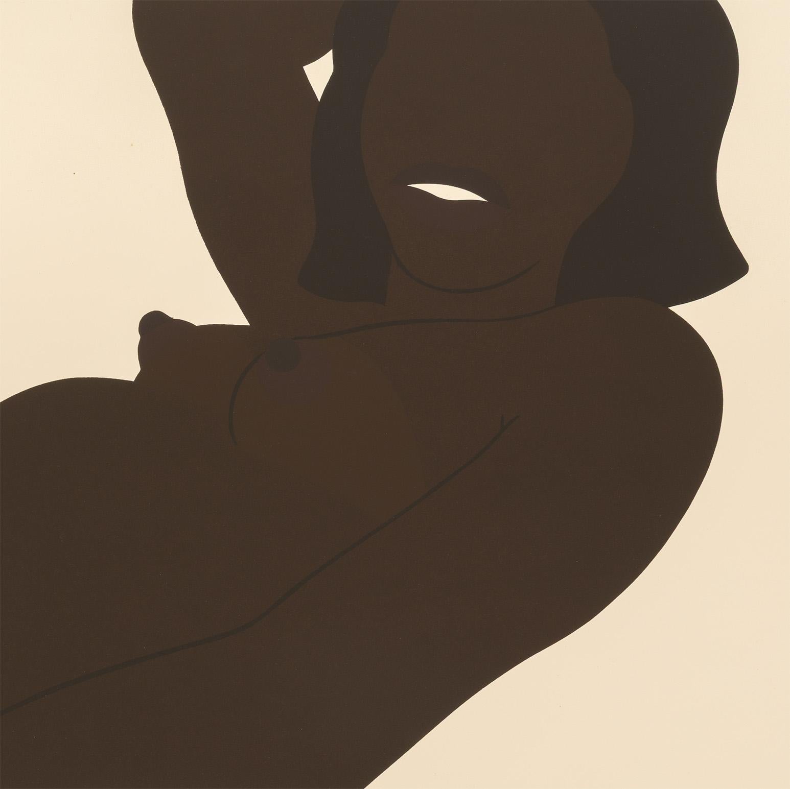 Great American Brown Nude: Cut-Out - White Nude Print by Tom Wesselmann