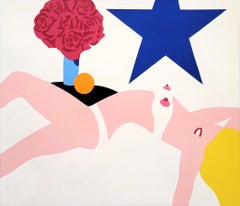 Great American Nude /// Tom Wesselmann Figurative Nude Pop Art Screenprint Lady