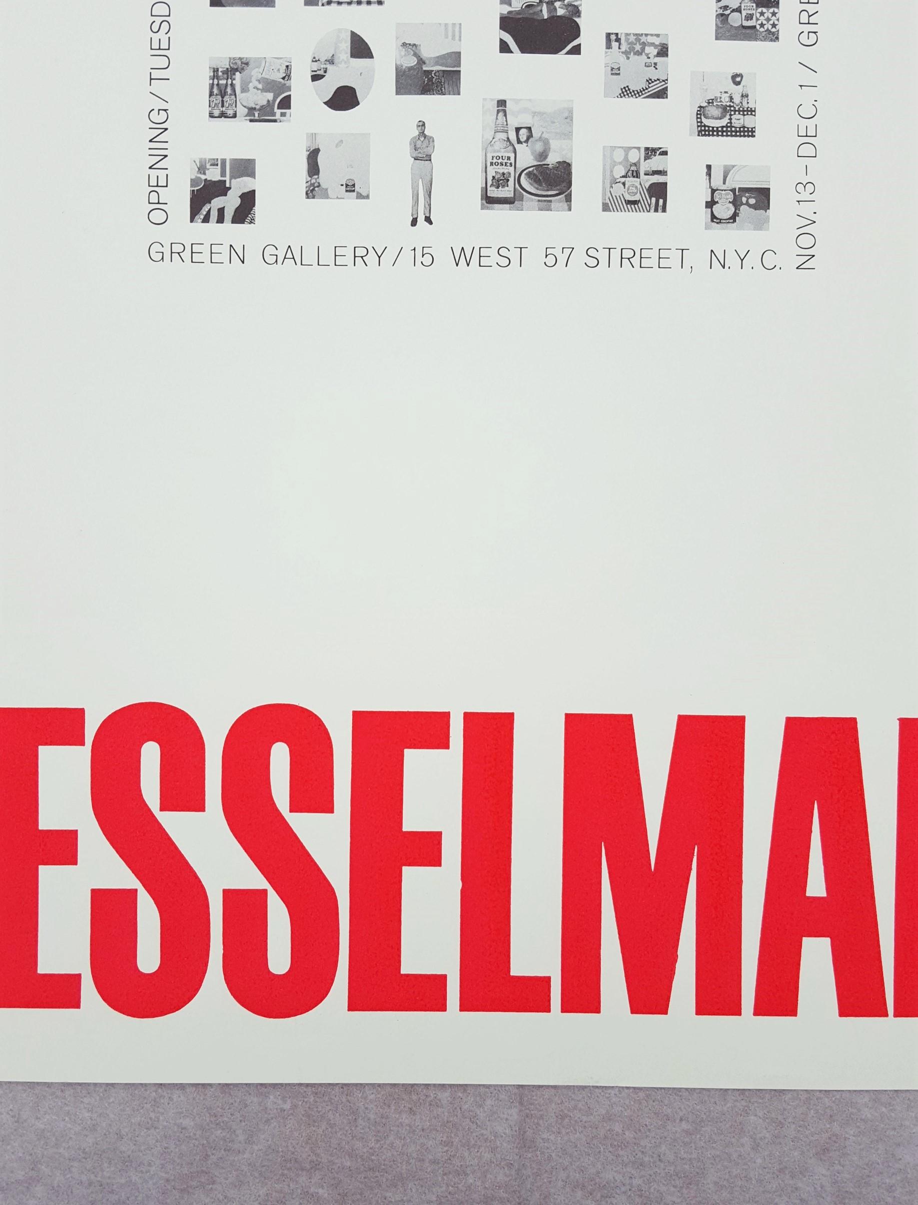 An original offset-lithograph and lithograph, exhibition poster on thin wove paper after American artist Tom Wesselmann (1931-2004) titled 