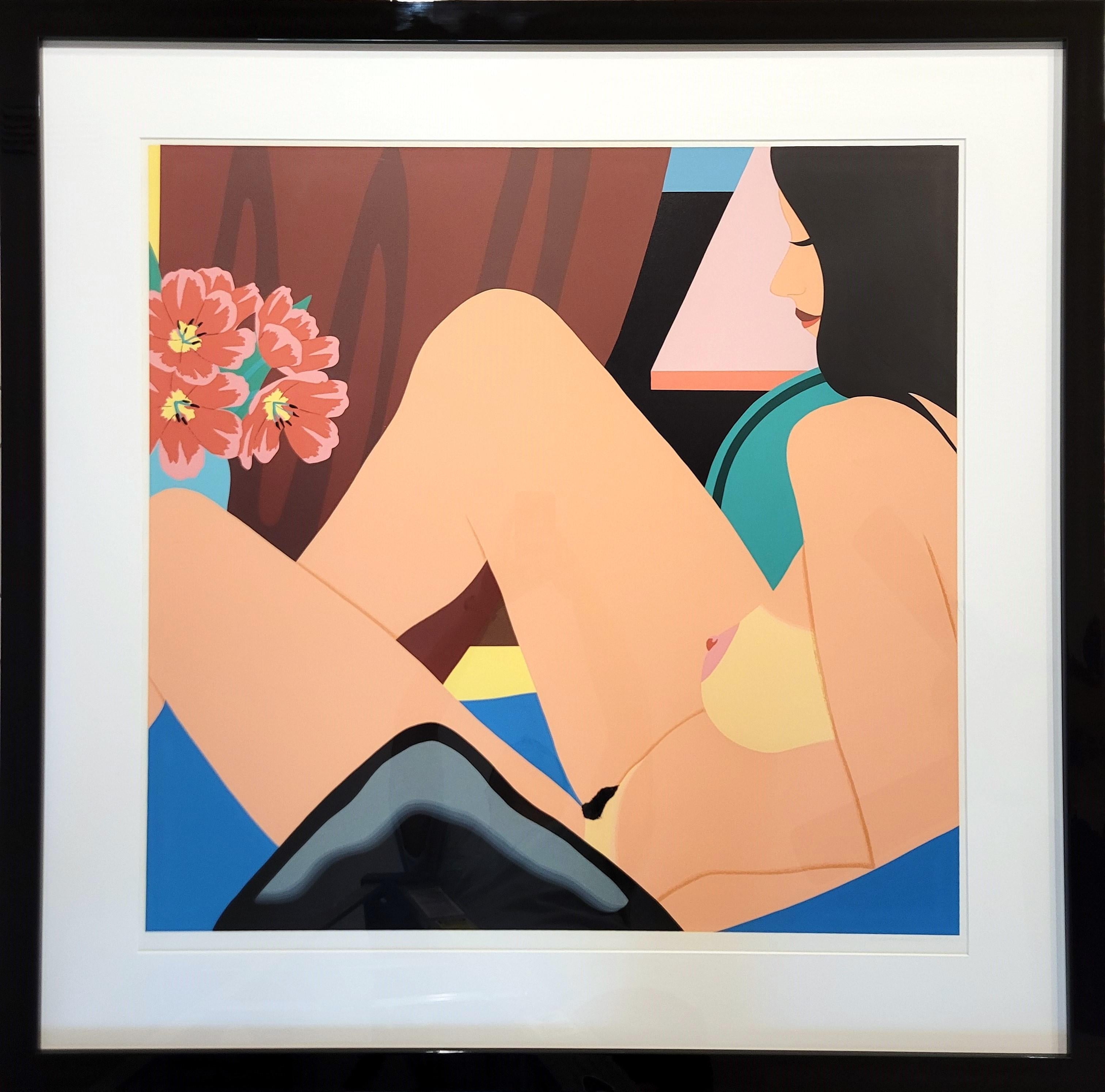 Helen Nude /// Tom Wesselmann Serigrafia Nudo Pop Art Fiori Interior Room in vendita 1