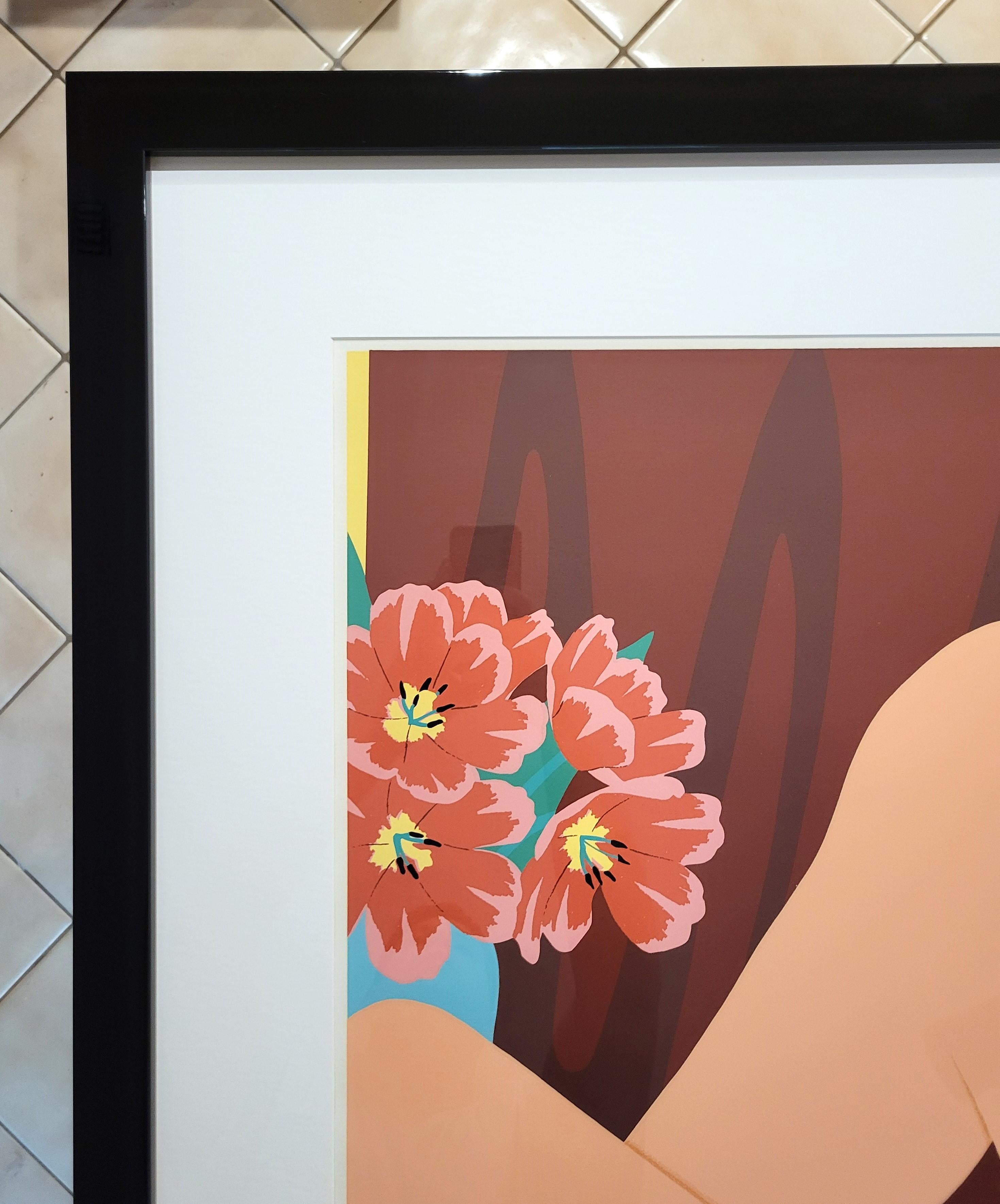 Helen Nude /// Tom Wesselmann Serigrafia Nudo Pop Art Fiori Interior Room in vendita 4