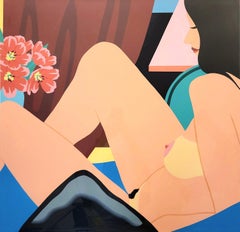 Helen Desnuda /// Tom Wesselmann Serigrafía Desnudo Pop Art Flores Habitación Interior
