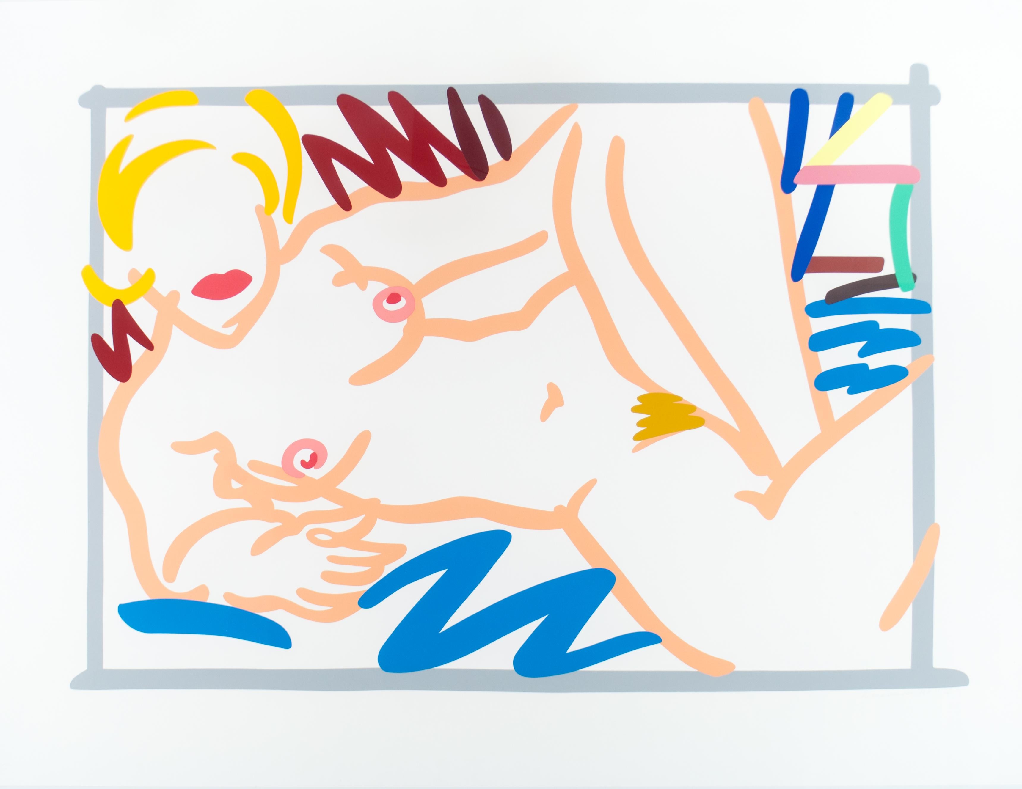 Nude Print Tom Wesselmann - Judy sur couverture bleue