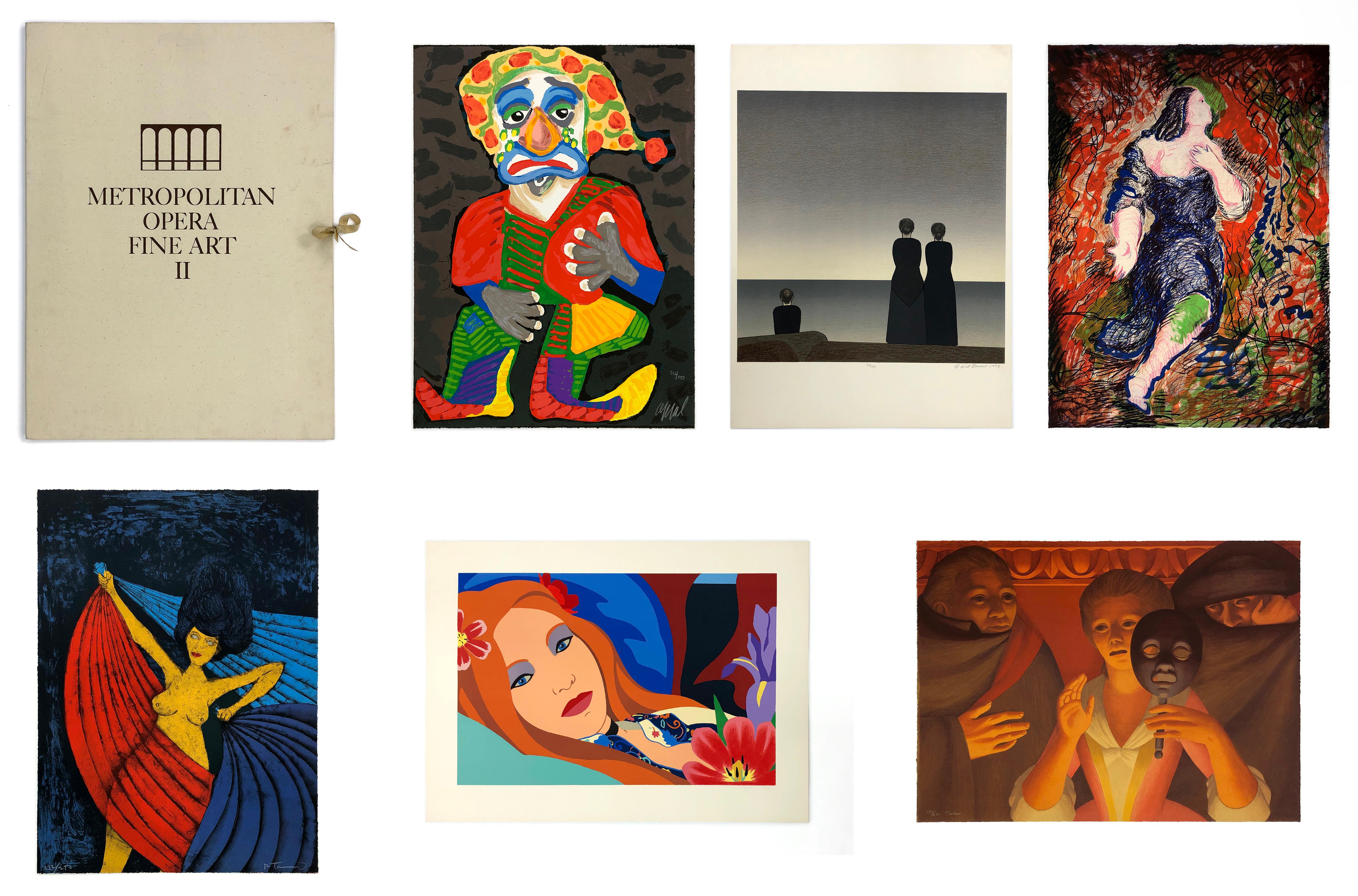 Tom Wesselmann Portrait Print - Metropolitan Opera Fine Art II Portfolio (6 hand signed lithographs)
