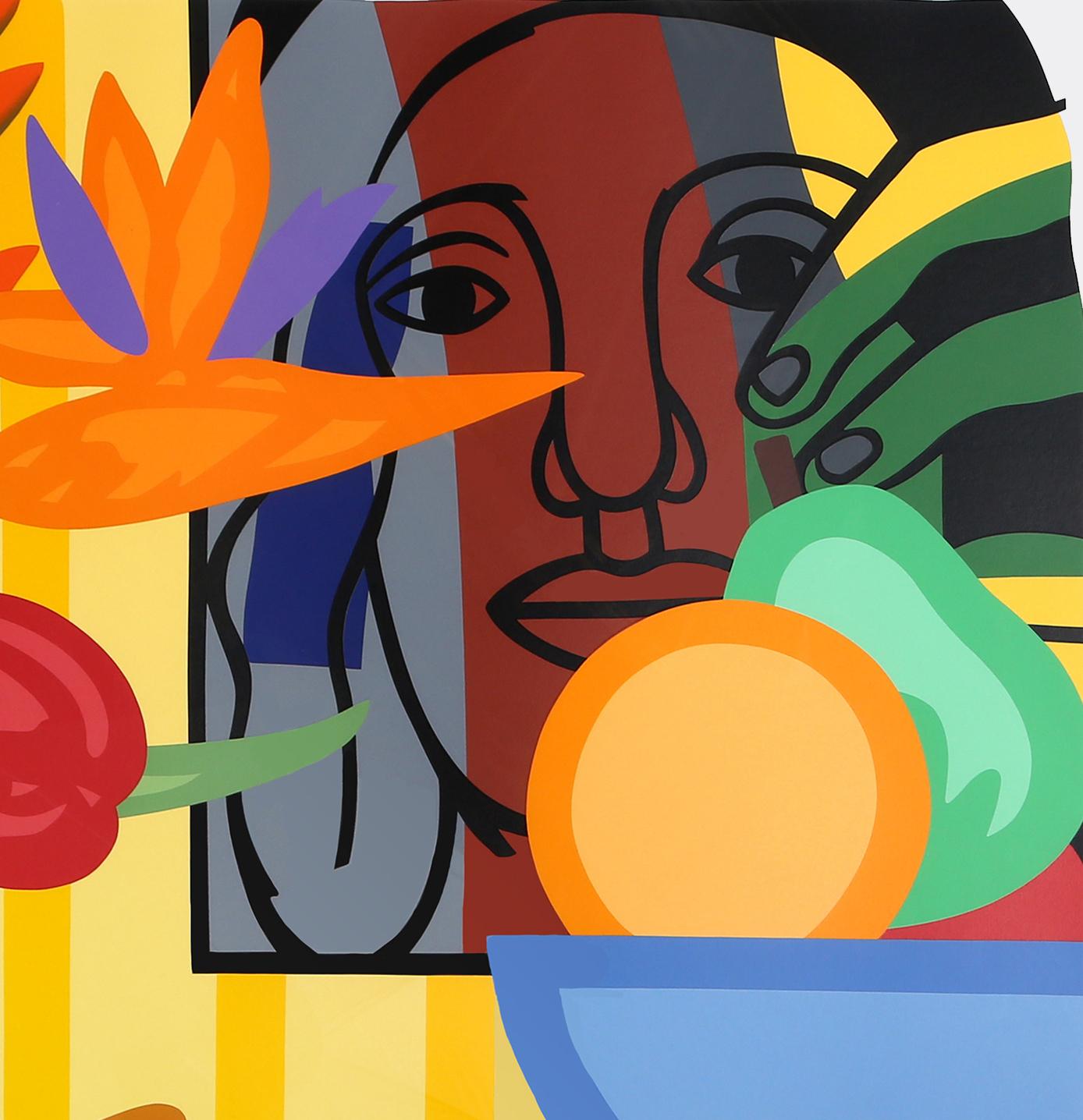 Mixed-Bouquet mit Leger, Pop-Art-Seidendruck von Tom Wesselmann im Angebot 5