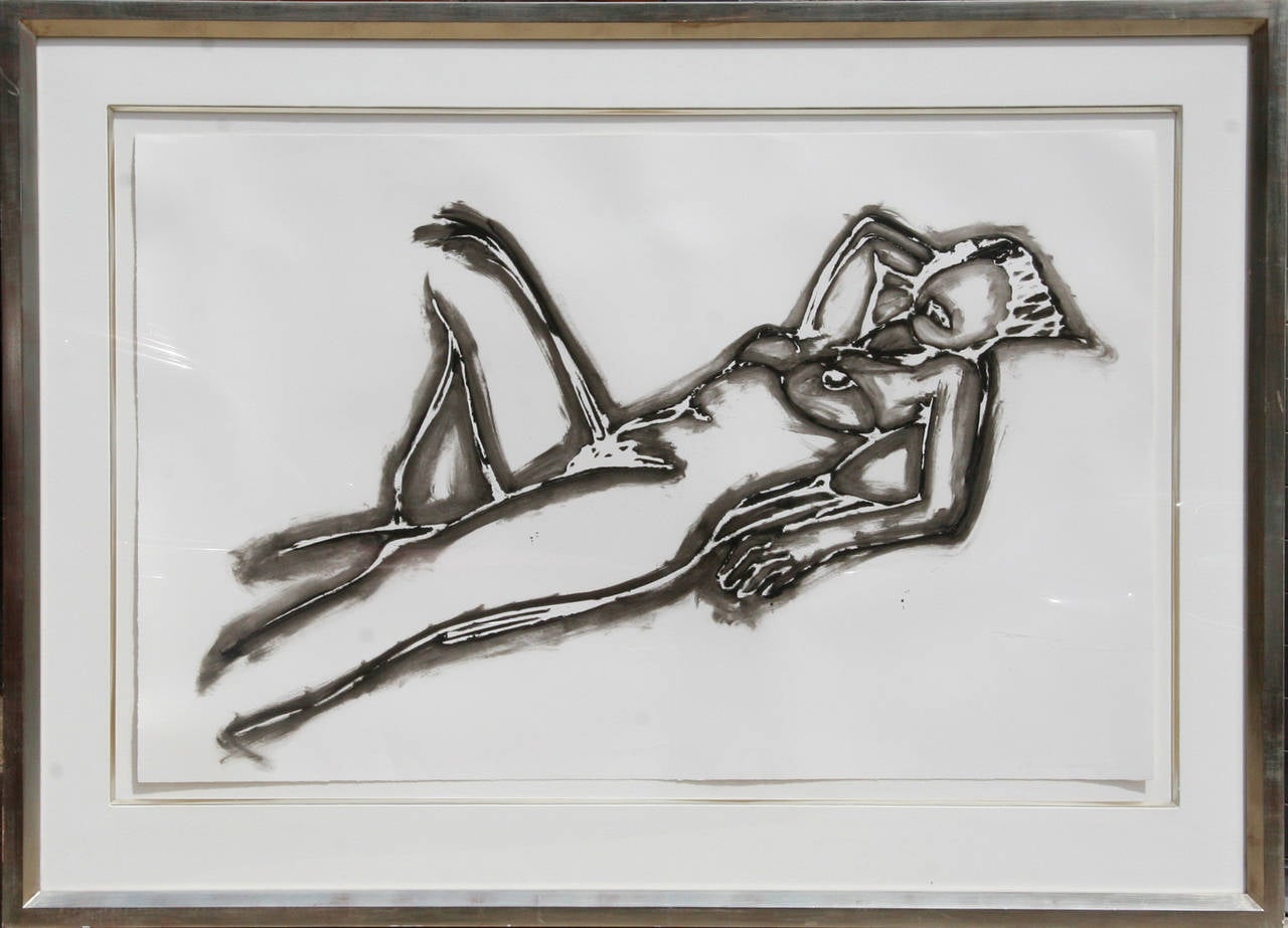 Tom Wesselmann Figurative Print - Monica Lying Down One Arm Up