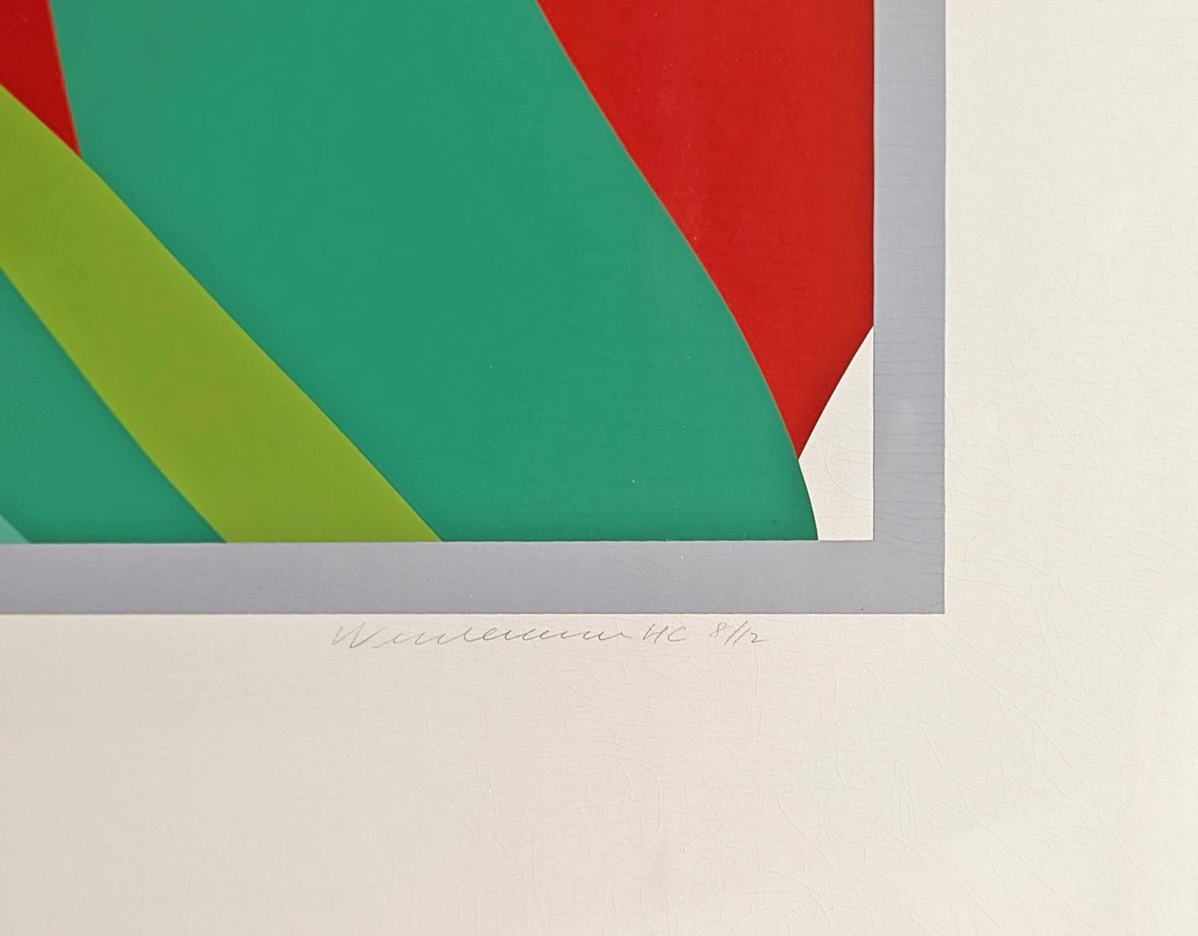 Monica nuda con tulipani (serigrafia grande firmata a mano) - Print di Tom Wesselmann