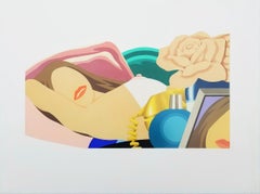 Nude (Lithograph) /// Pop Art Nude Tom Wesselmann Screenprint Figurative Flower