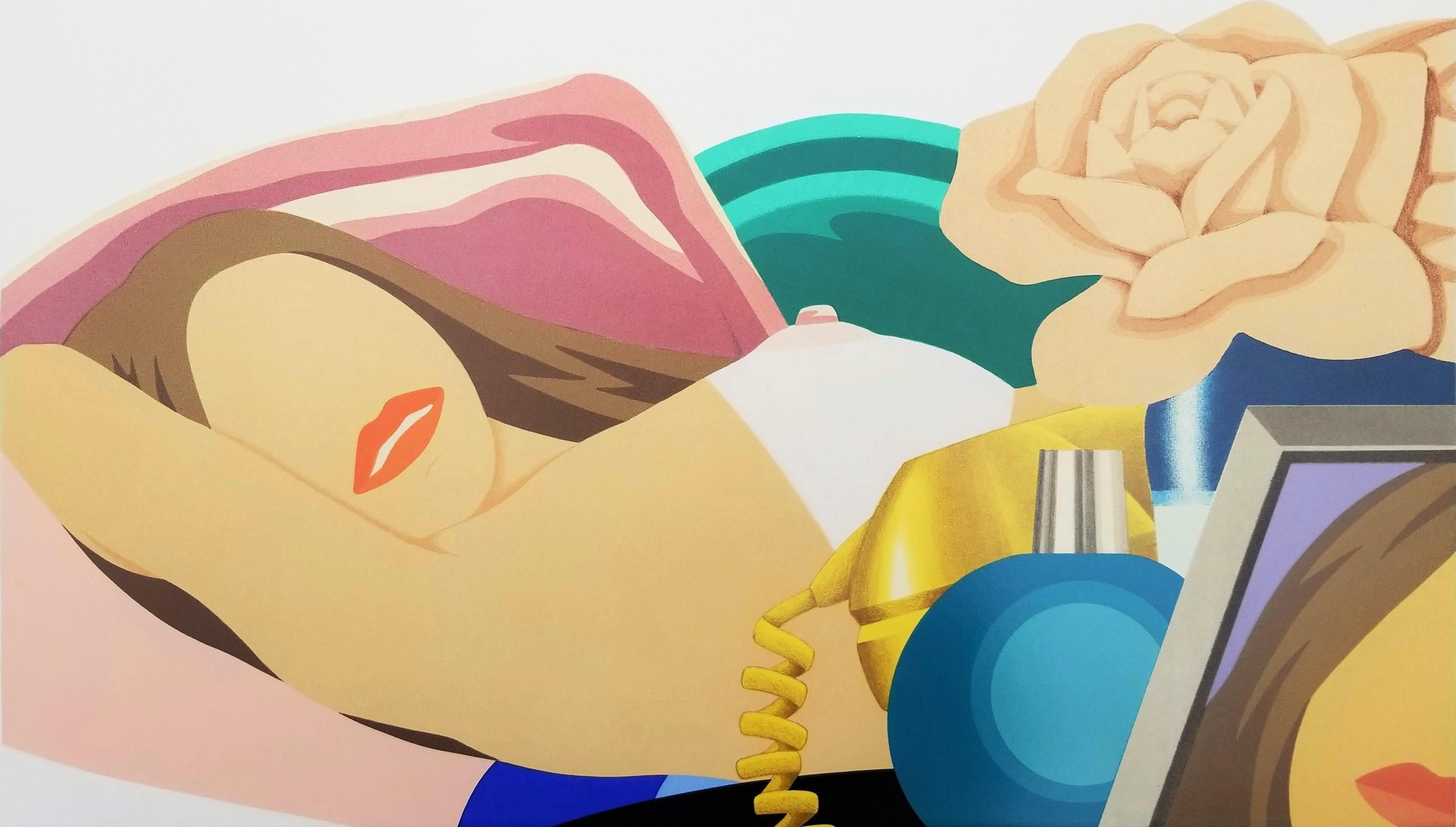 Artist: Tom Wesselmann (American, 1931-2004)
Title: "Nude (Lithograph)"
*Signed, dated, and numbered by Wesselmann in pencil lower right
Year: 1976
Medium: Original Lithograph and Screenprint with Embossing on Rives BFK paper
Limited edition: 34/75,