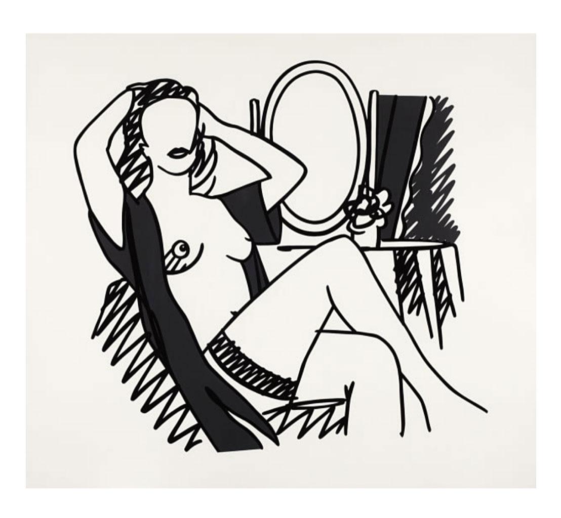 Nude with Mirror - Print by Tom Wesselmann