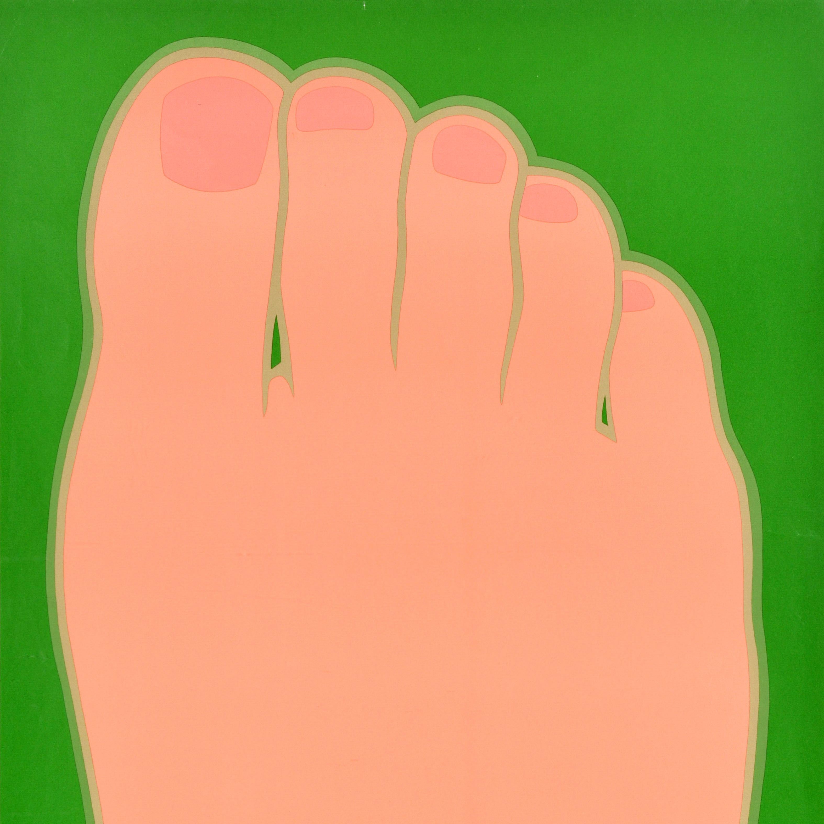 Poster sportivo originale d'epoca Olimpiadi di Monaco di Baviera 1972 Tom Wesselmann Foot Pop Art in vendita 2