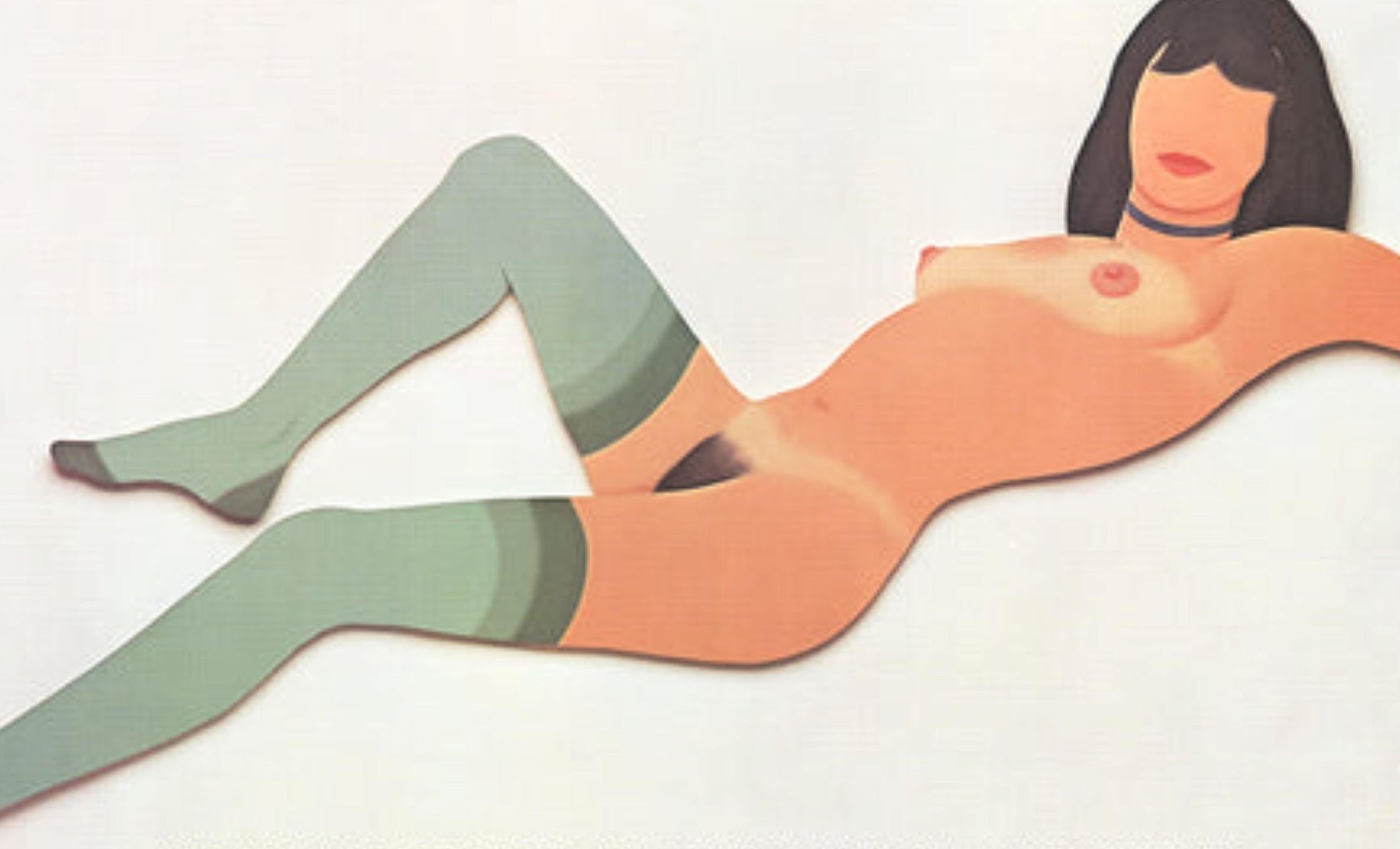 Reclining Nude with Green Stockings By Tom Wesselmann For Sale 2