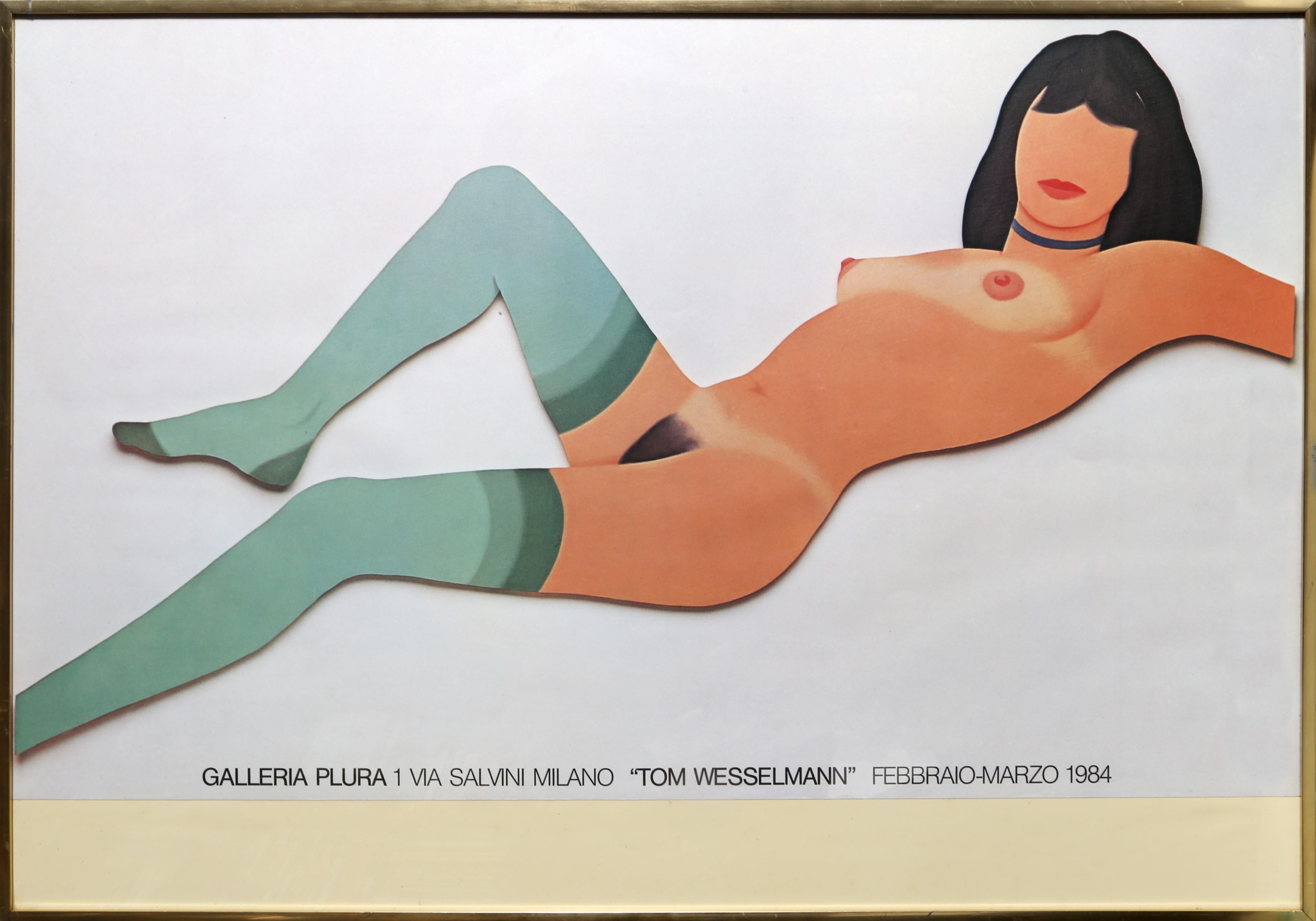 Tom Wesselmann Figurative Print - Reclining Stockinged Nude - Galleria Plura 