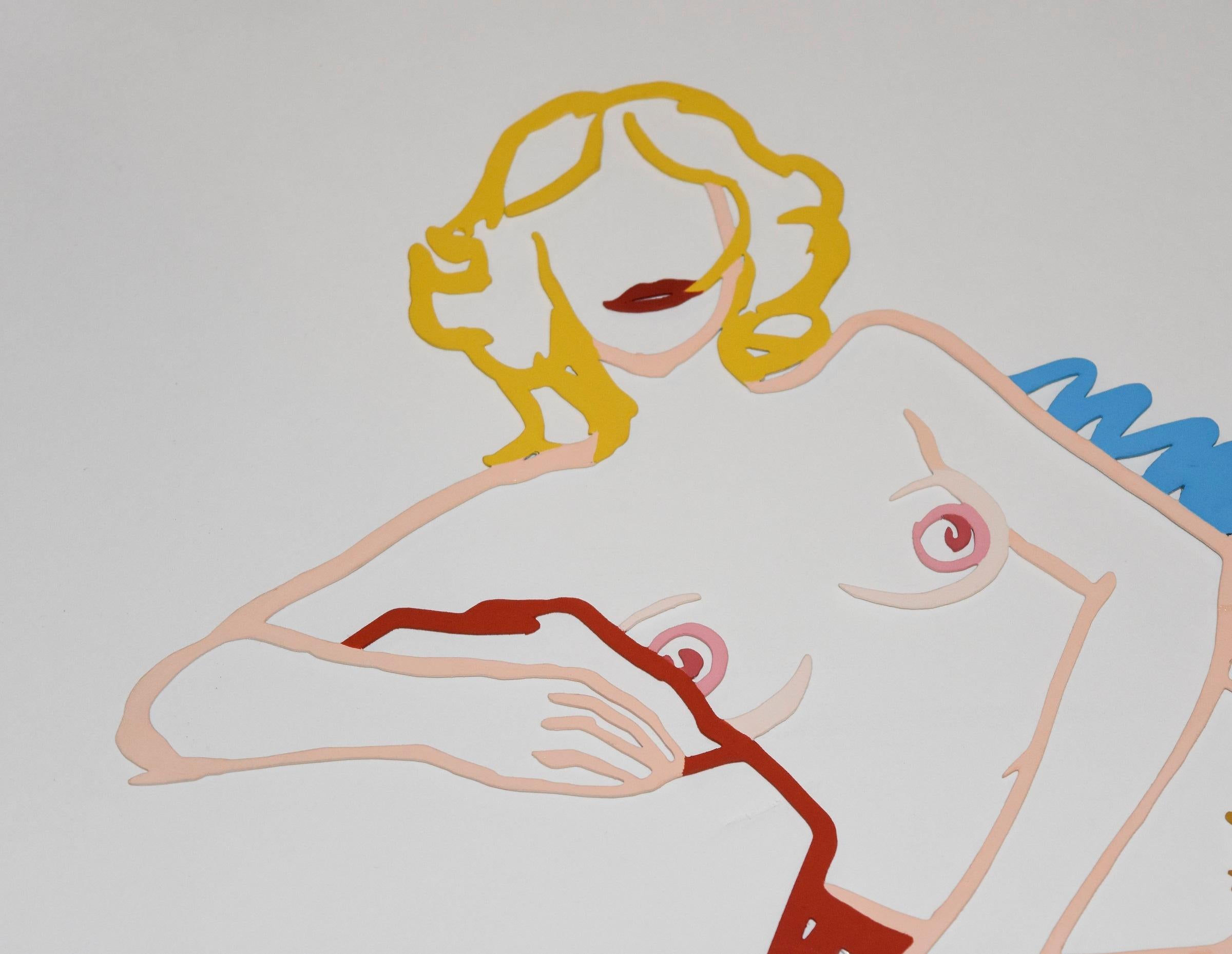 Künstler:  Tom Wesselmann 
Titel:  Rosemary auf einem Ellbogen liegend
Medium:  Lasergeschnittener Stahl
Auflage:  45
Datum:  1989
Abmessungen:  8