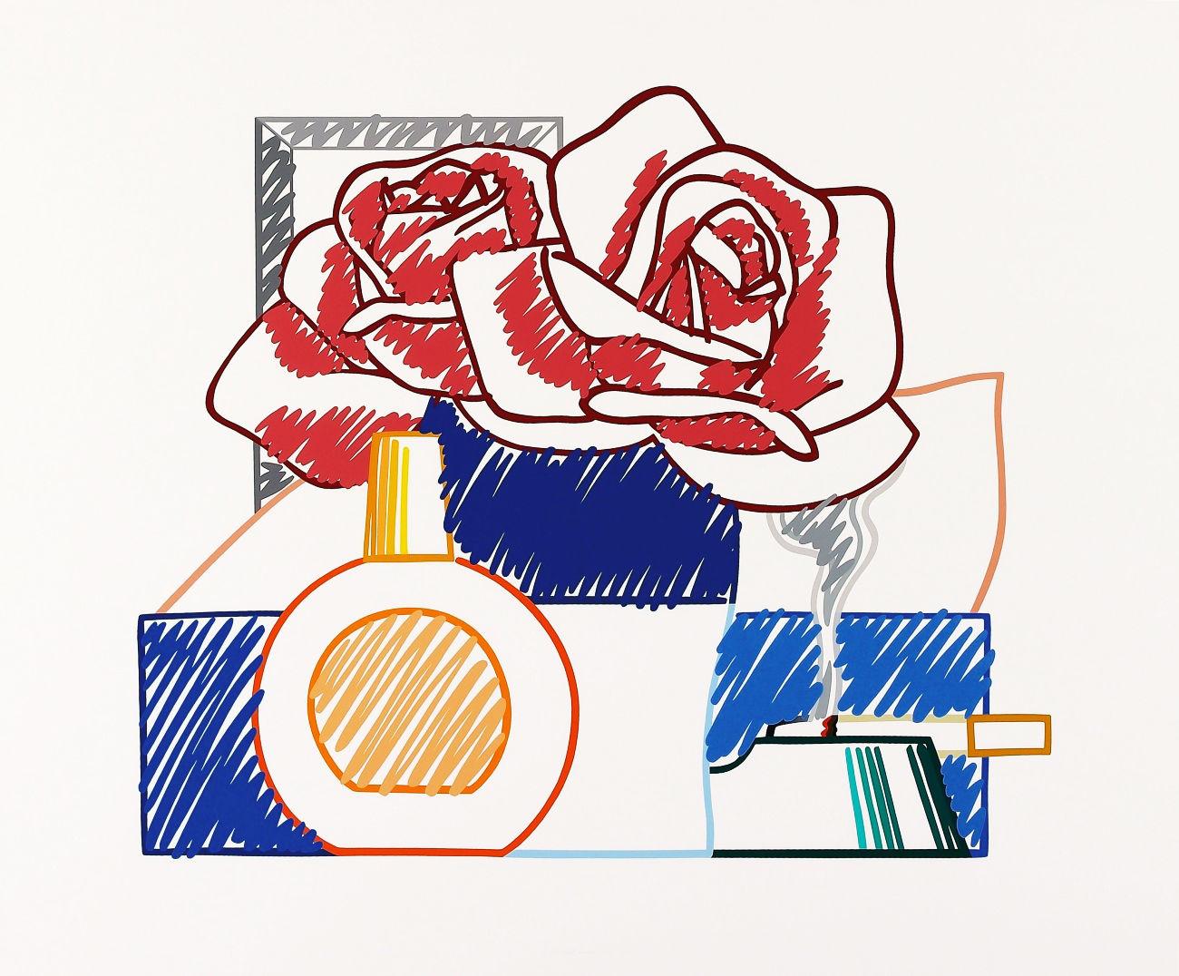 Tom Wesselmann Figurative Print - SCRIBBLE VERSION OF STILL LIFE #58