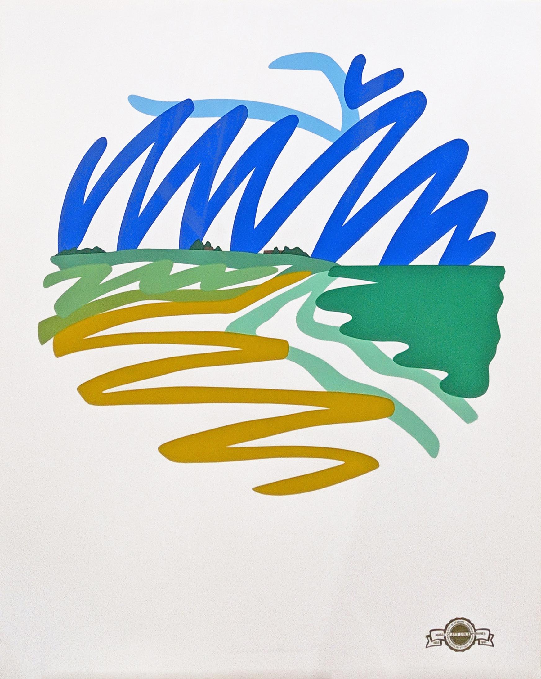Tom Wesselmann Abstract Print - SEASCAPE TONDO