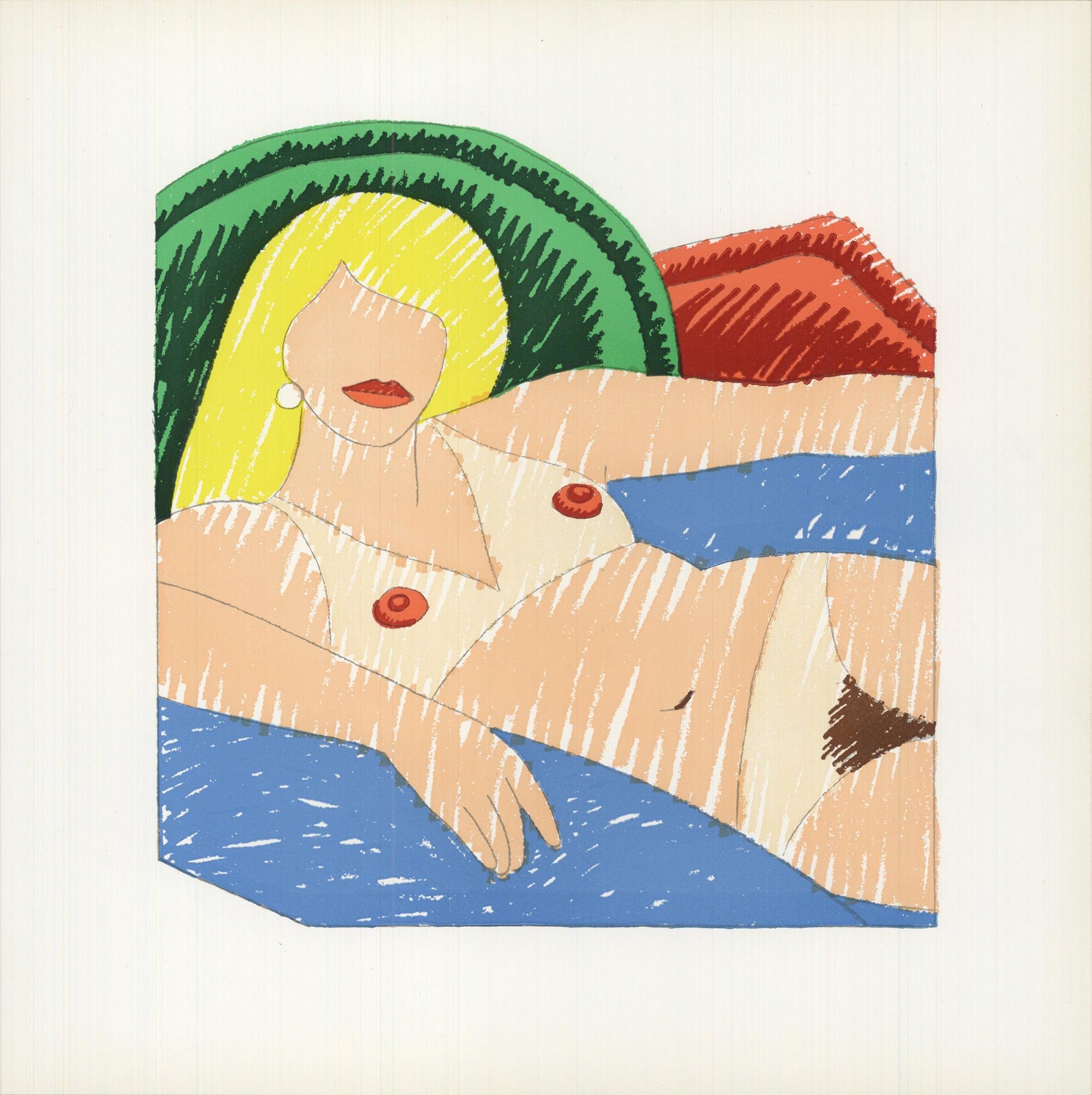 Shiny Nude screen print 1977 - Print by Tom Wesselmann