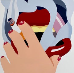 Smoker, from: An American Portrait - Screenprint 1976 American Pop Art