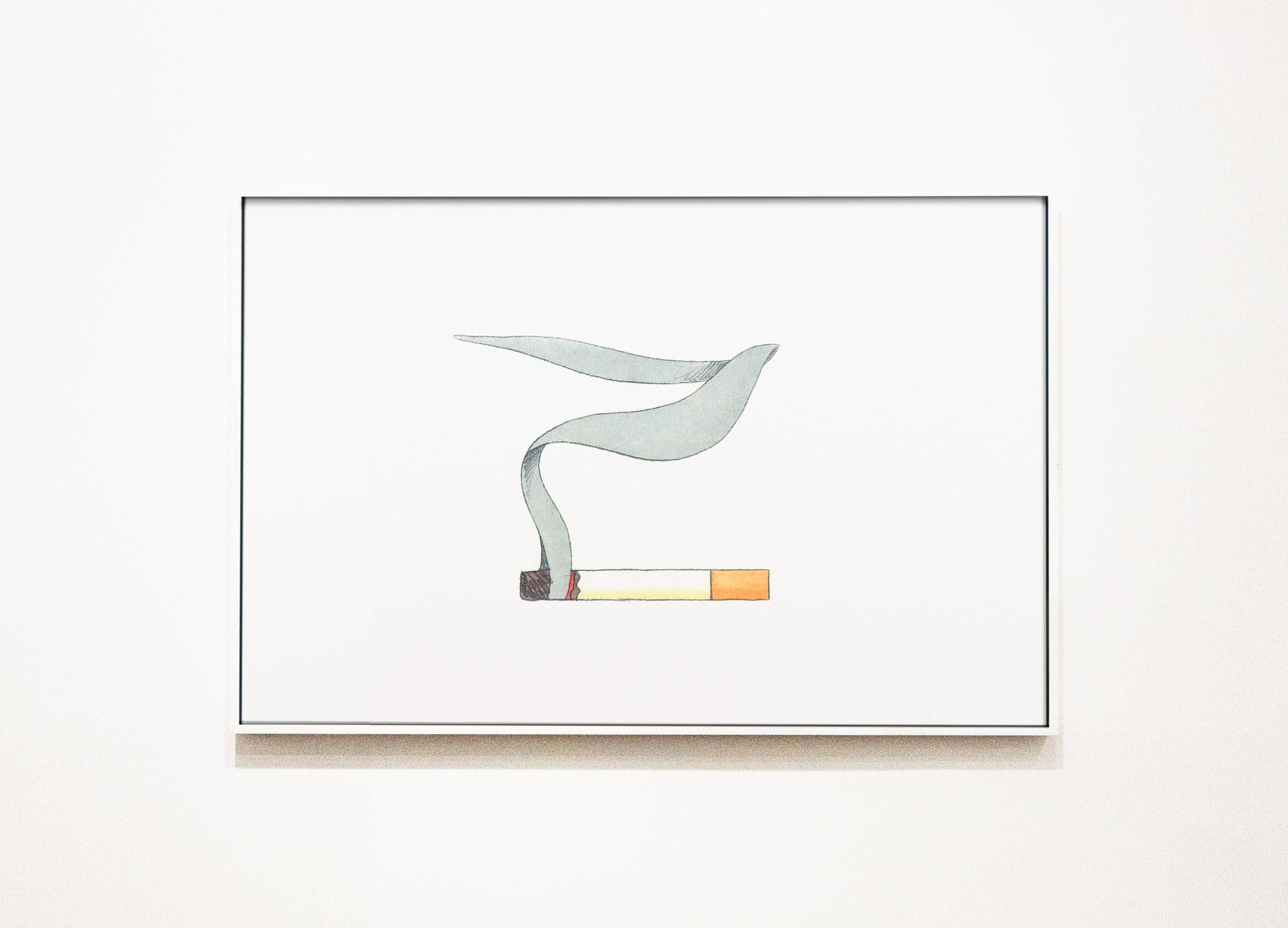 Smoking Cigarette #1 - Print by Tom Wesselmann