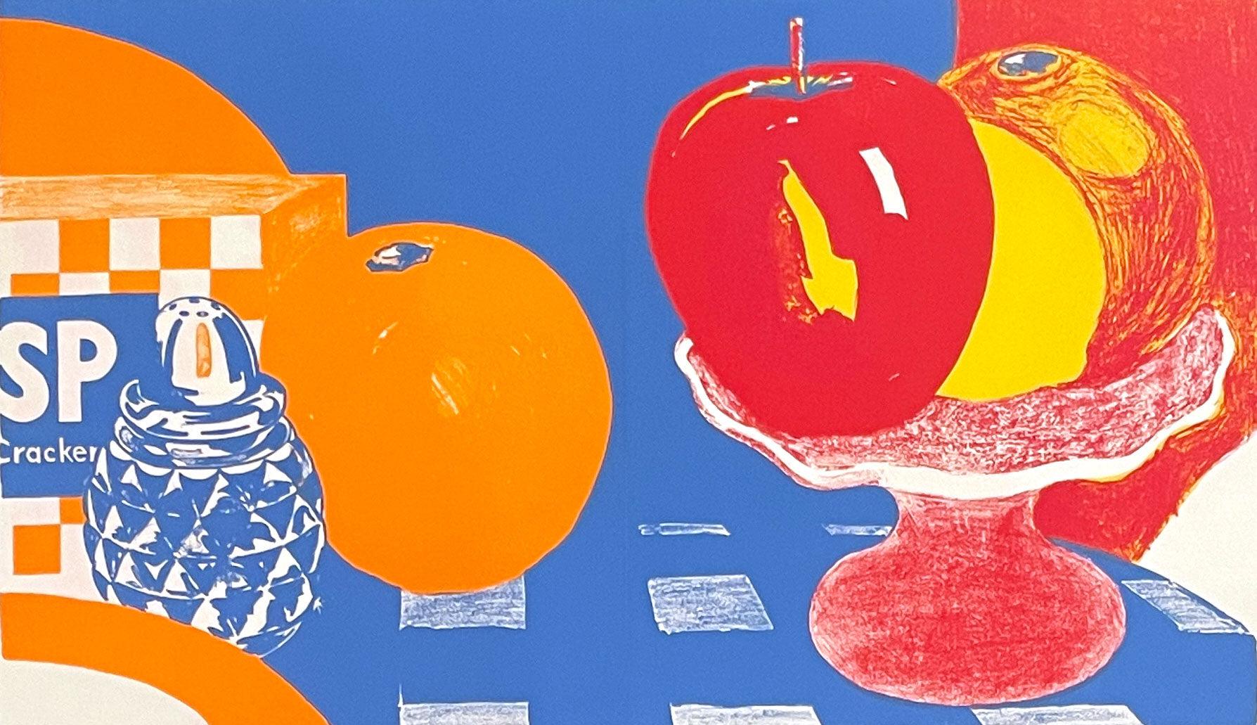 How does Tom Wesselmann use lines in his work Still Life with Fuji?