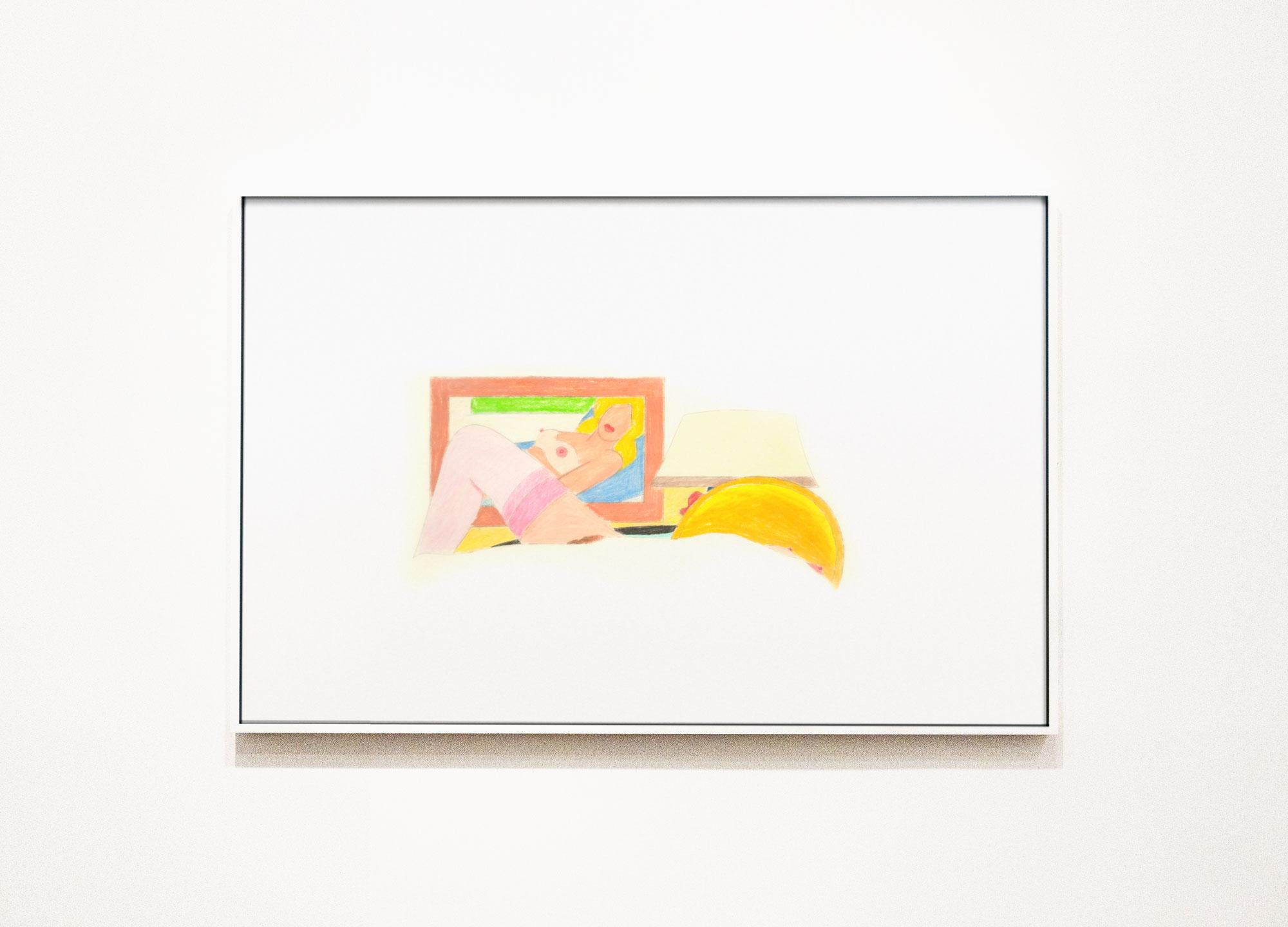 Study for Drop-out Nude with Pink Stockings - Print by Tom Wesselmann