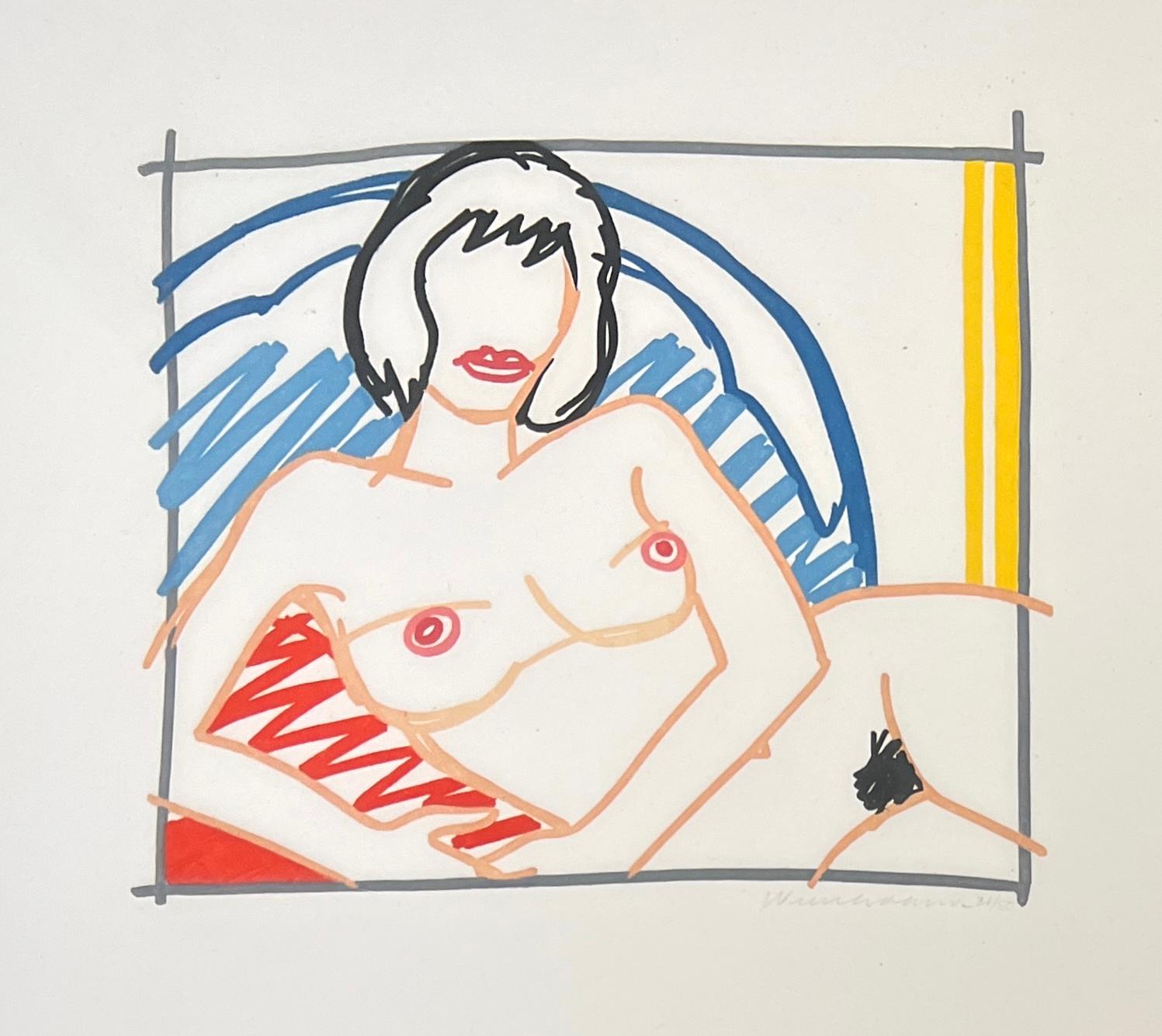 Tom Wesselmann ( 1931 – 2004 ) – Monica nude - 21/50 hand-signed Aquatint – 1991 For Sale 1