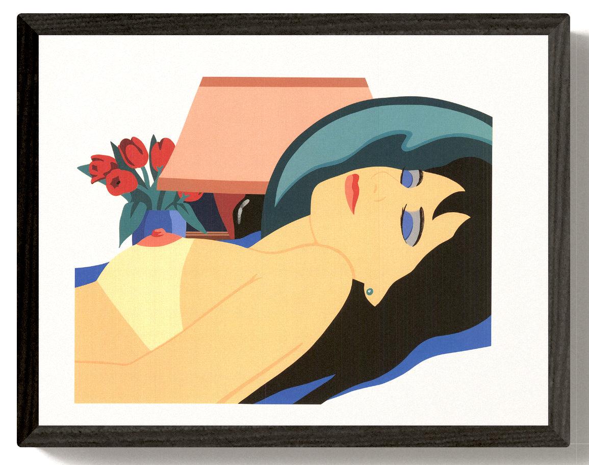 Cynthia Nude Offset Lithograph Print, Framed, Modern Style, 2012