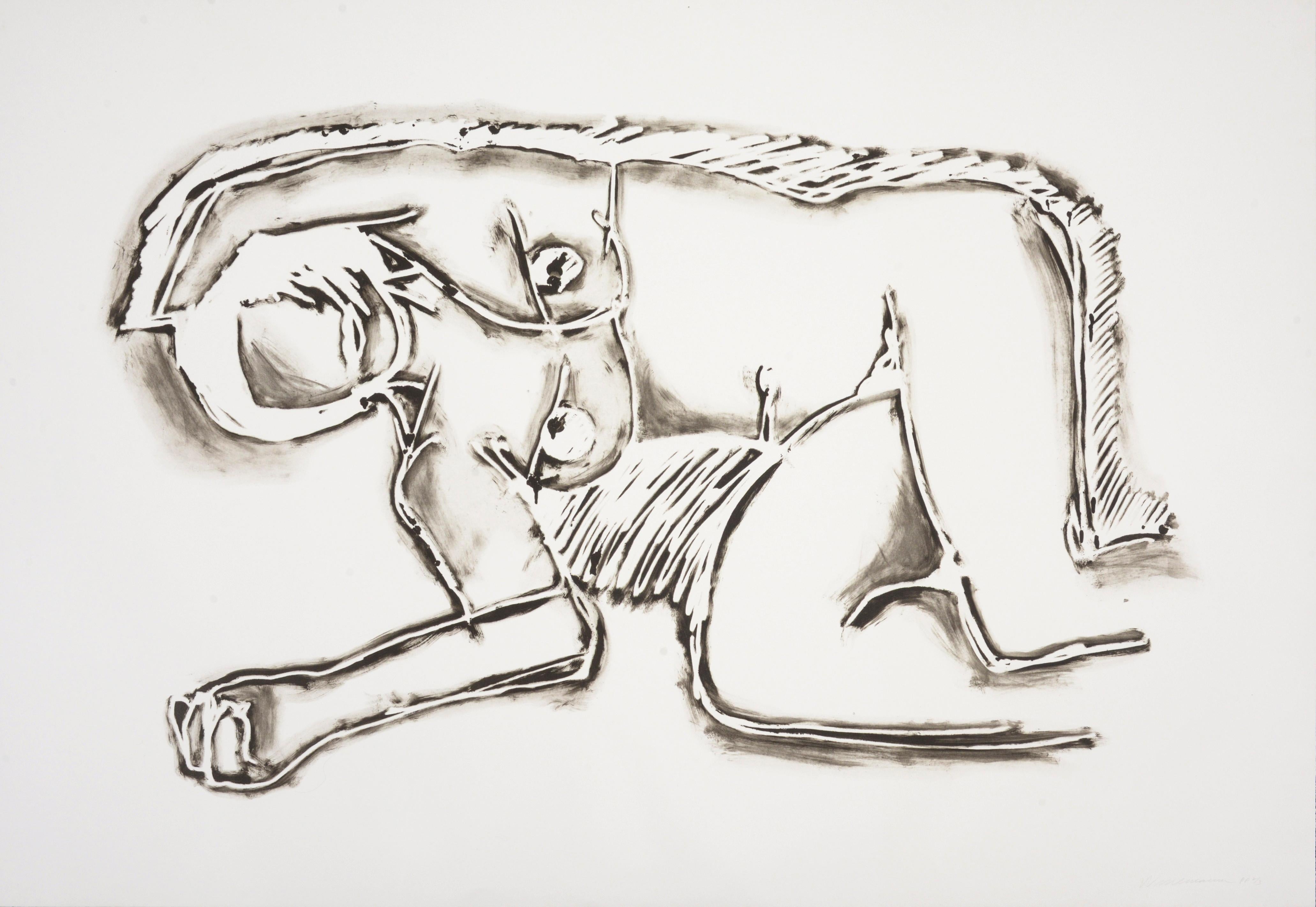 Tom Wesselmann MONICA LIEGT AUF DER SEITE MIT KREUZ Lithografie, 61 